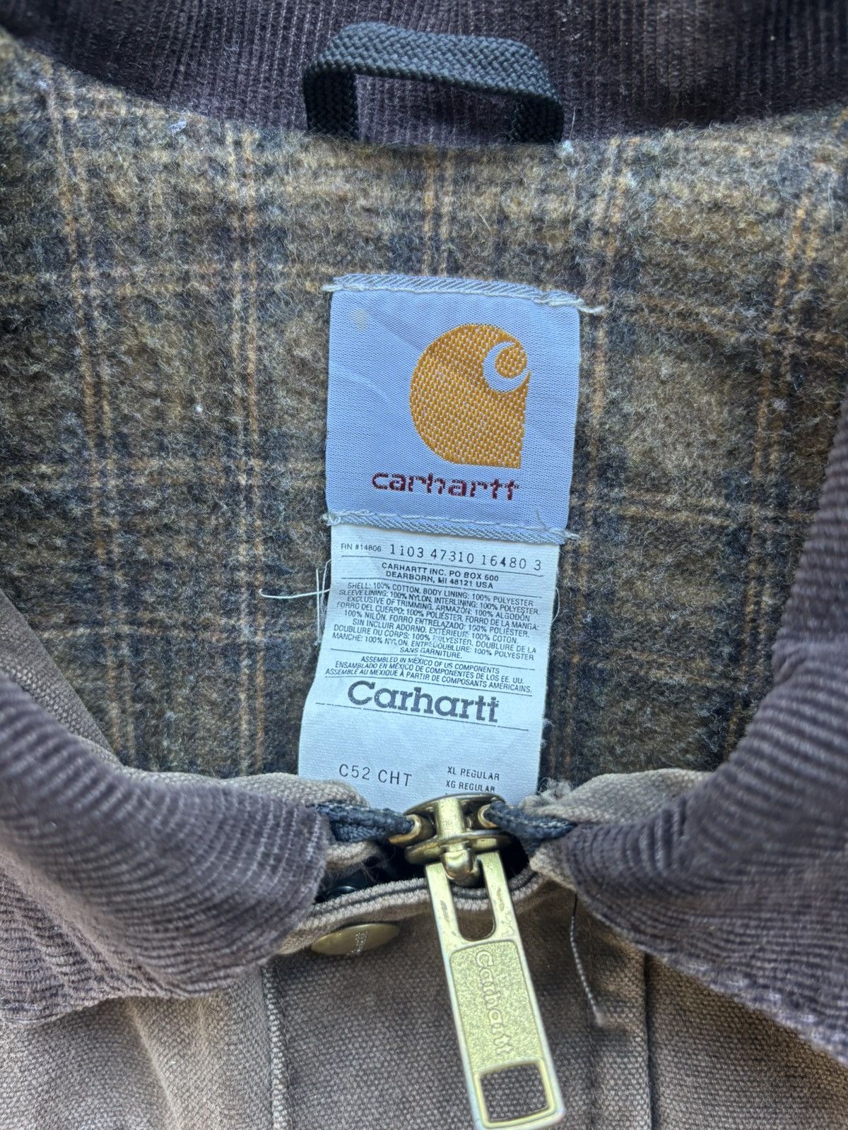Carhartt × Vintage Vintage Carhartt Cedar Brown Chore Jacket Size US XL / EU 56 / 4 - 3 Thumbnail