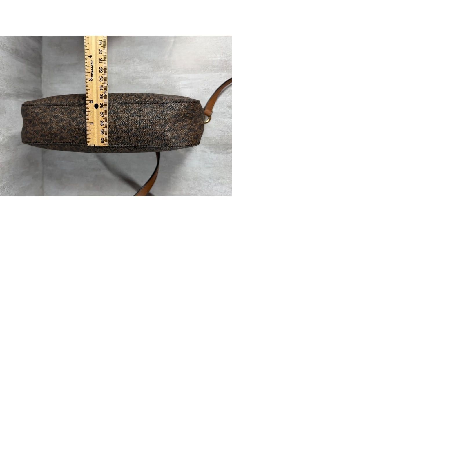 Michael Kors Michael Kors Jet Set Large East West Crossbody Bag Brown Logo Canvas Leather Acorn Strap Chain Flaw Size ONE SIZE - 11 Thumbnail