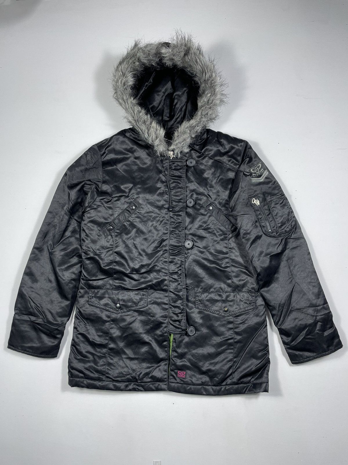 If Six Was Nine × Japanese Brand × Le Grande Bleu (L.G.B.) Ezekiel Racoon Fur Jacket ifsixwasnine lgb styled Size US M / EU 48-50 / 2 - 2 Thumbnail