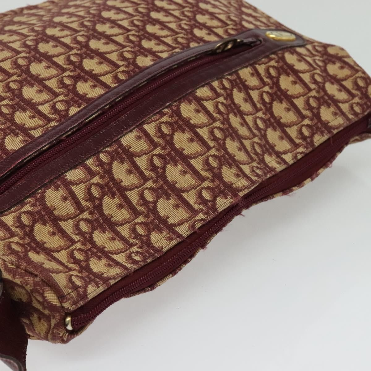 Dior DIOR Trotter Canvas Shoulder Bag Red Gold Size ONE SIZE - 6 Thumbnail