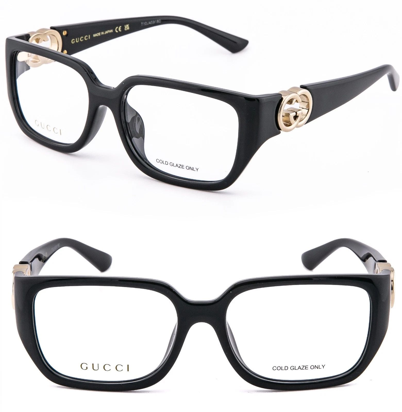 Gucci GUCCI GG1694O 1694 Black GG Geometric Unisex Eyeglasses 001 Size ONE SIZE - 1 Thumbnail