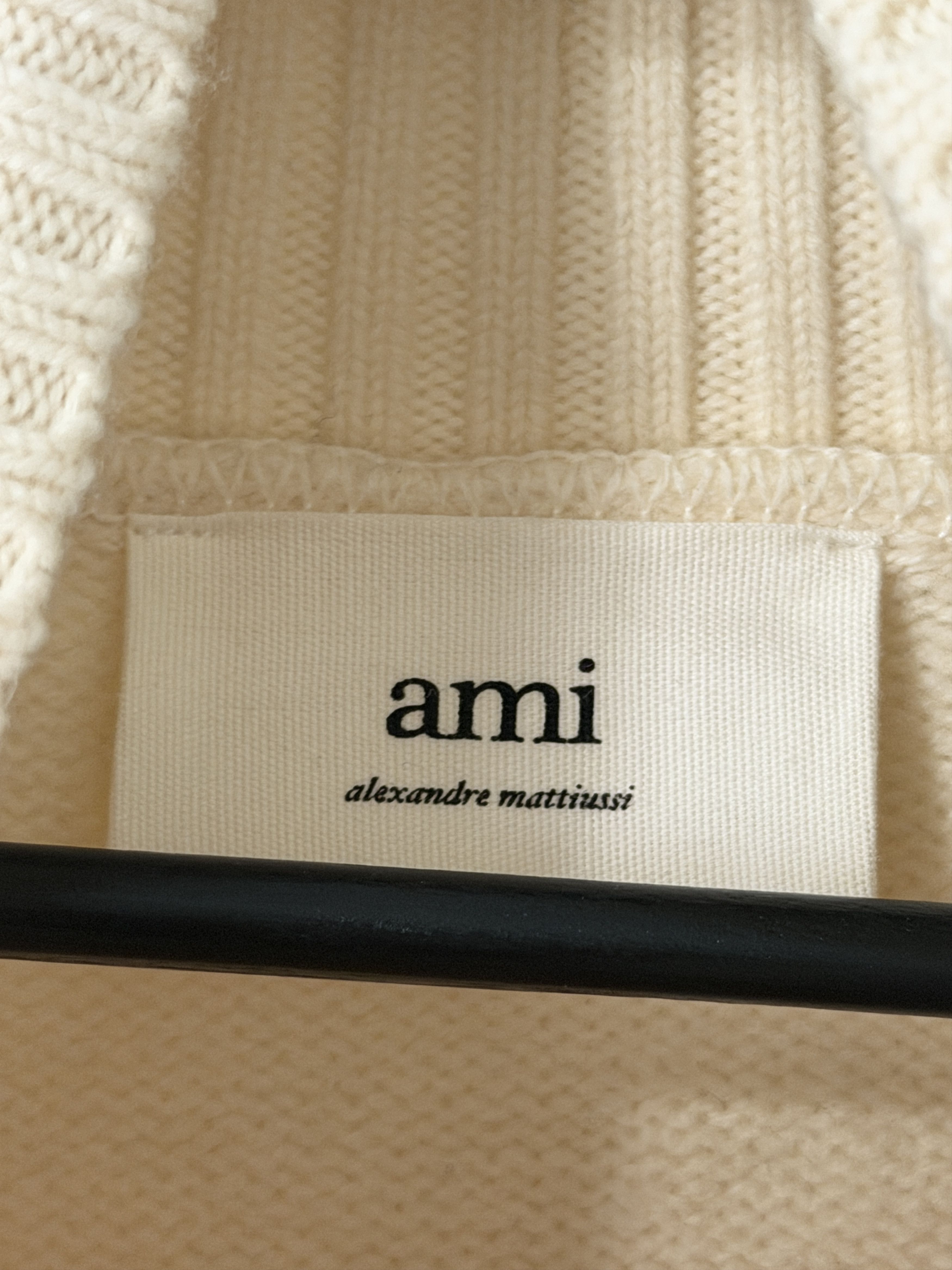 AMI Ami Paris Off-White Oversized Turtleneck Size US L / EU 52-54 / 3 - 9 Thumbnail