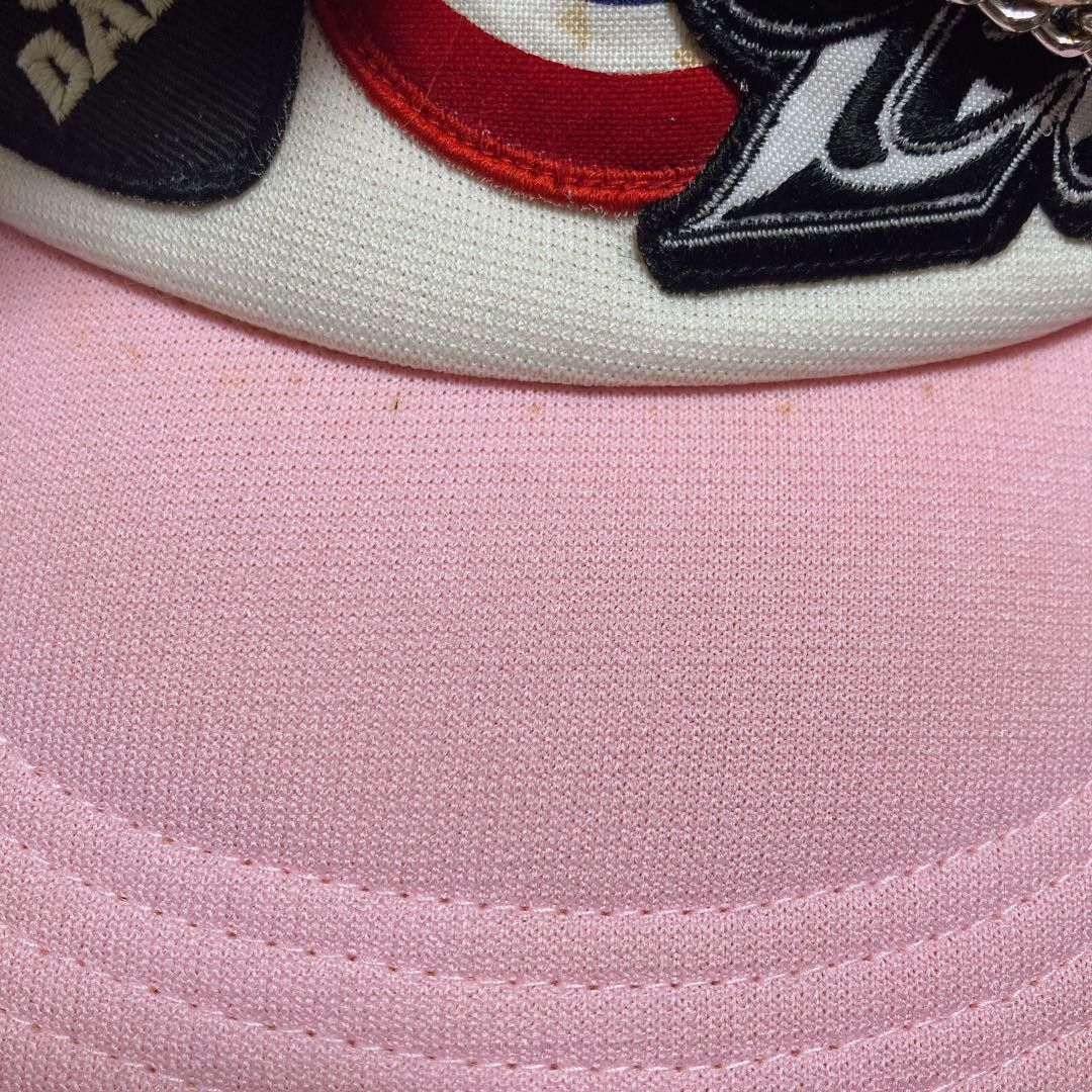Hysteric Glamour *rare* Hysteric Glamour Pink Trucker Patch Chain Hat Size ONE SIZE - 3 Thumbnail