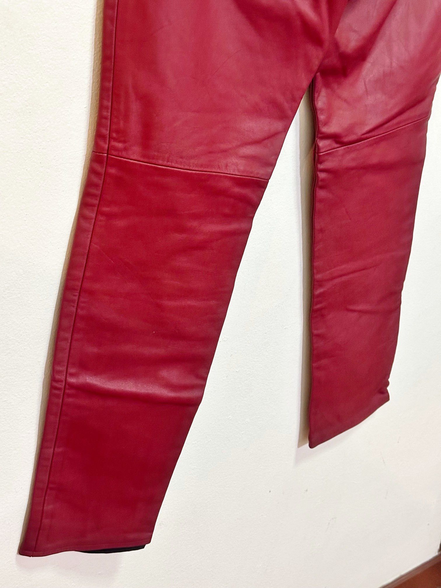 Paul Smith [FINAL PRICE] Paul Smith Red Leather Pants Size US 31 - 5 Thumbnail