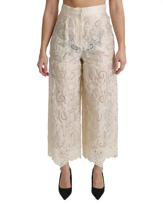 Dolce & Gabbana o1y0925 Sweatpant in Beige Size 25" / US 0 / IT 36 - 1 Thumbnail