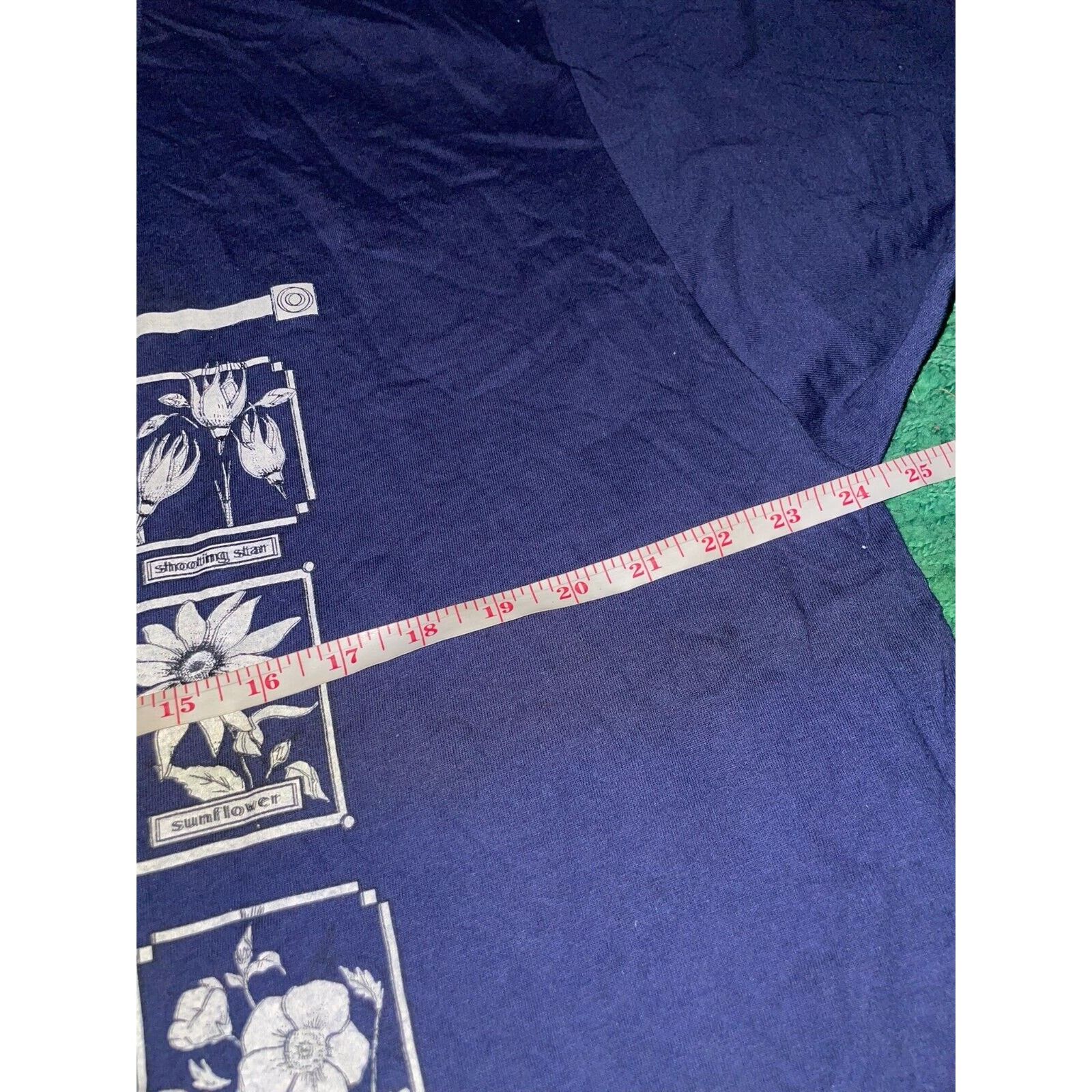 Jerzees Vintage Wisconsin Flower Shirt Wildflowers Tee VTG 90s 2X Size US XXL / EU 58 / 5 - 11 Thumbnail