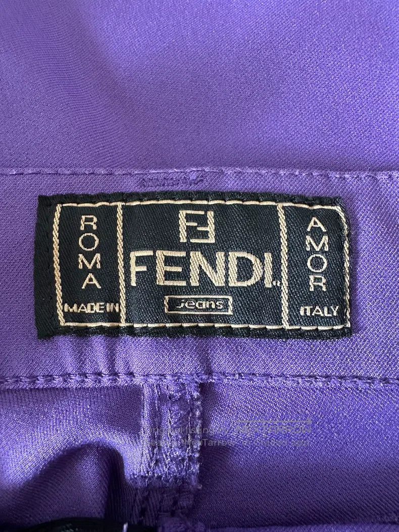 Fendi Fendi Purple Women's Versatile Casual Pants Size 28" / US 6 / IT 42 - 6 Thumbnail