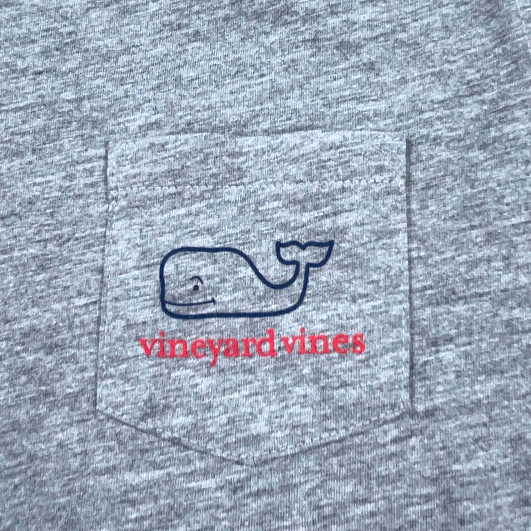 Vineyard Vines Vineyard Vines Shirt Women M Gray Tee Christmas Happy Holidays Whale Pocket Crew Neck Long Sleeve Jersey Cotton Polyester Size M / US 6-8 / IT 42-44 - 6 Thumbnail