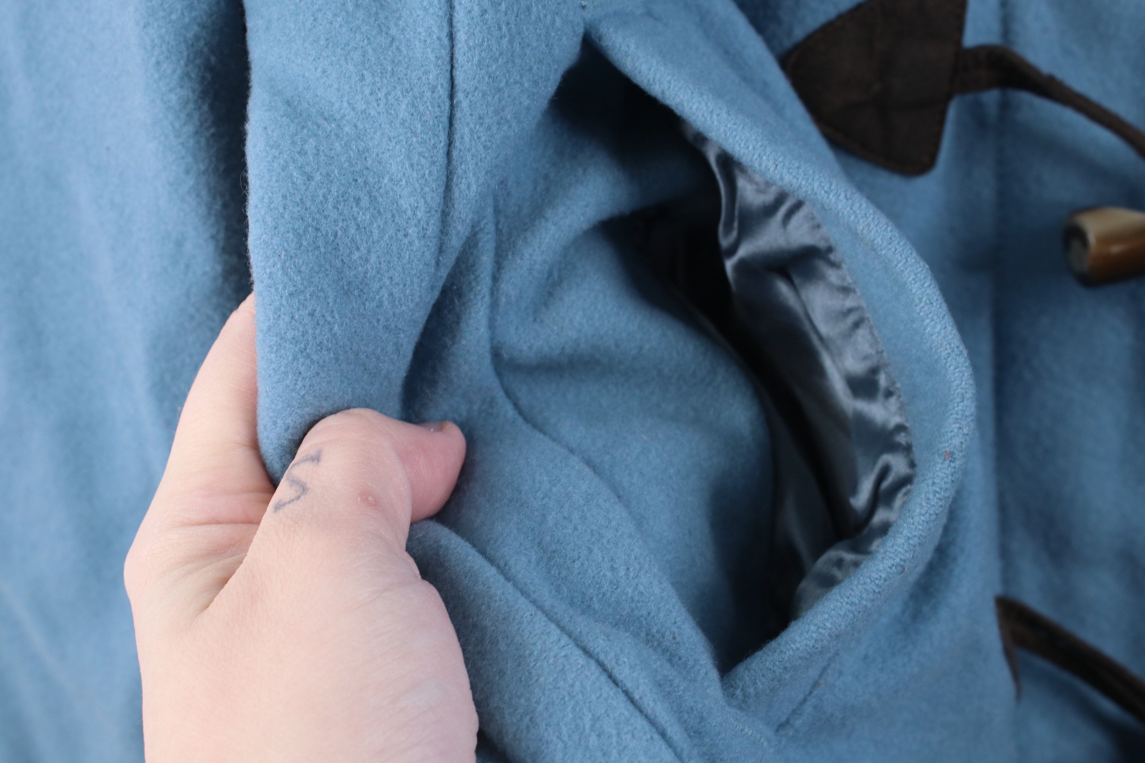 Gap Vintage Y2K Gap Wool Blend Toggle Button Coat Jacket Blue Size M / US 6-8 / IT 42-44 - 8 Thumbnail