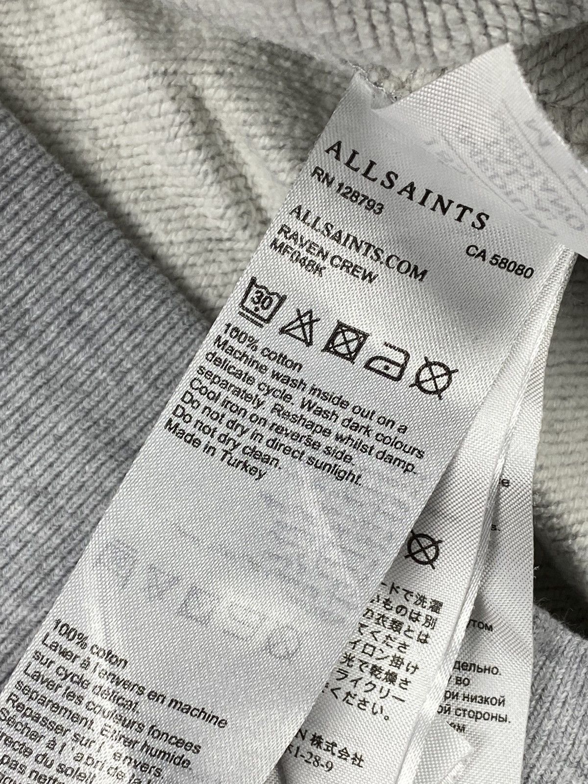 Allsaints Luxury Allsaints Sweatshirt Size M Size US M / EU 48-50 / 2 - 9 Thumbnail