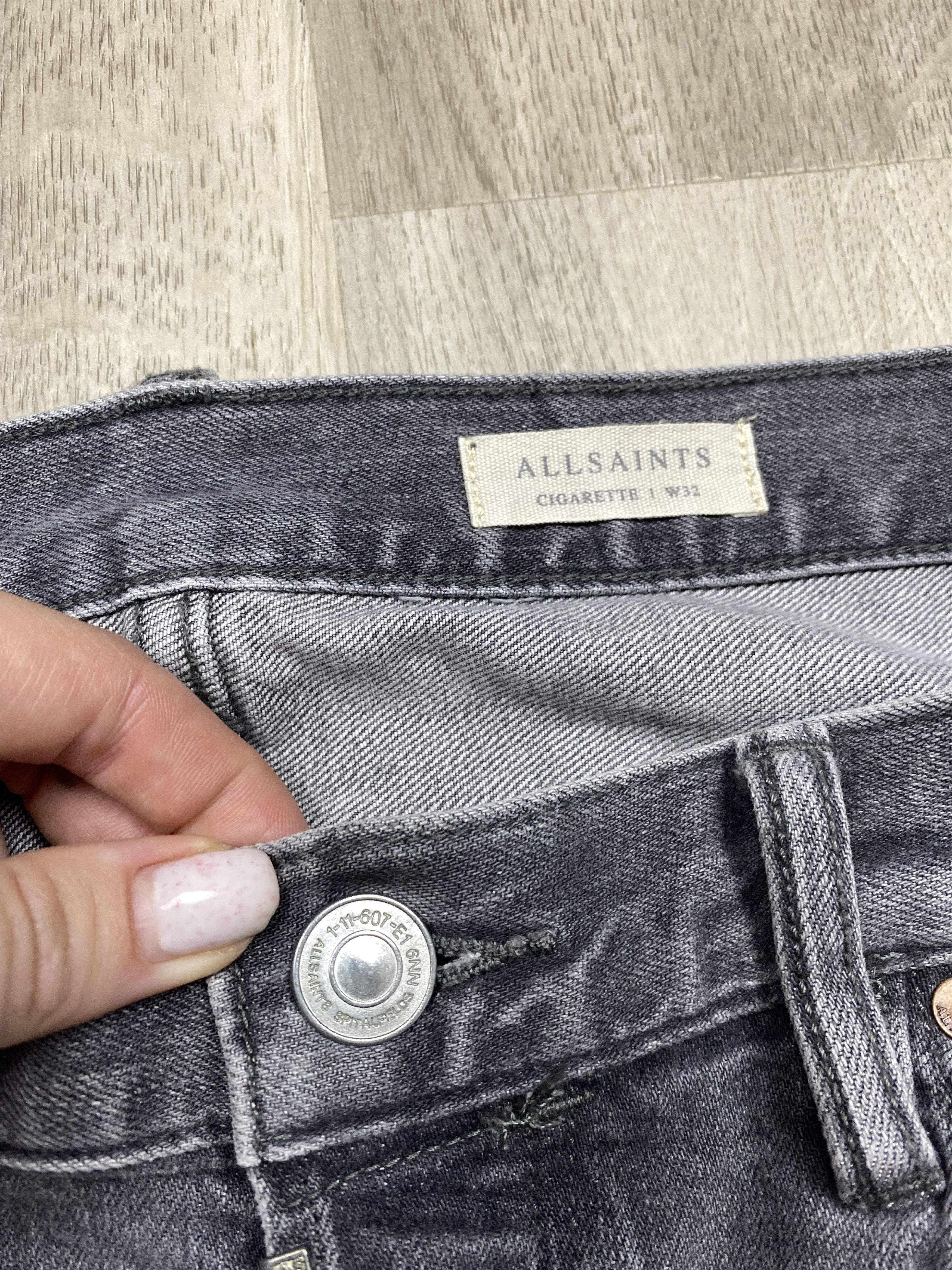 Allsaints Allsaints Distressed Denim Pants Mens Jeans Y2K Slim Fit Size US 32 / EU 48 - 4 Thumbnail