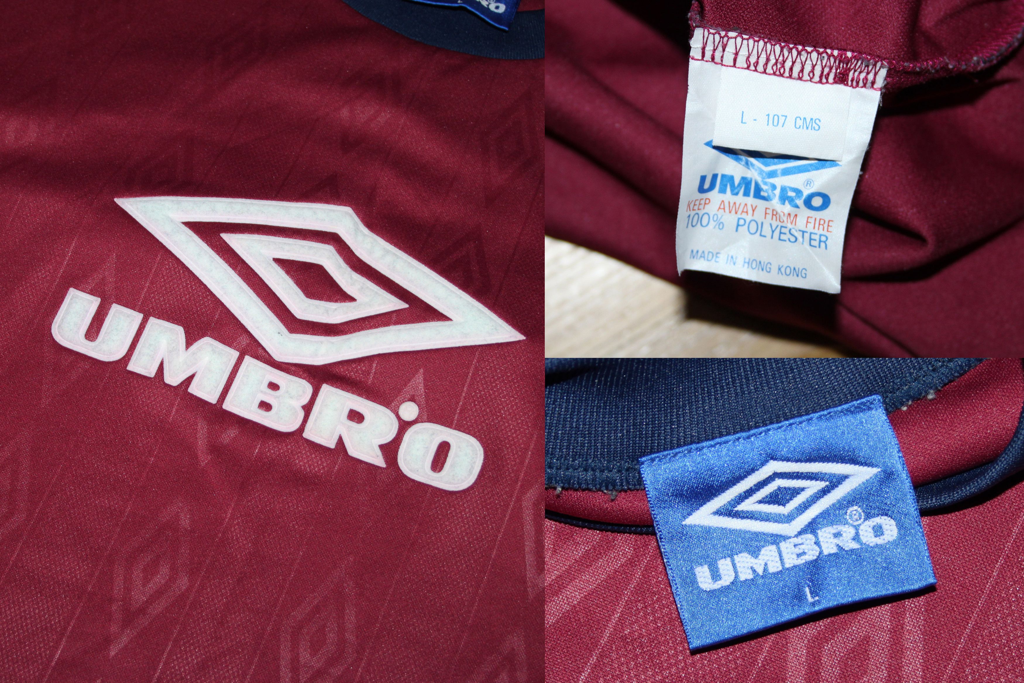 Umbro × Vintage Vintage FOOTBALL Rare 90s Umbro T Shirt big logo Size US L / EU 52-54 / 3 - 3 Thumbnail