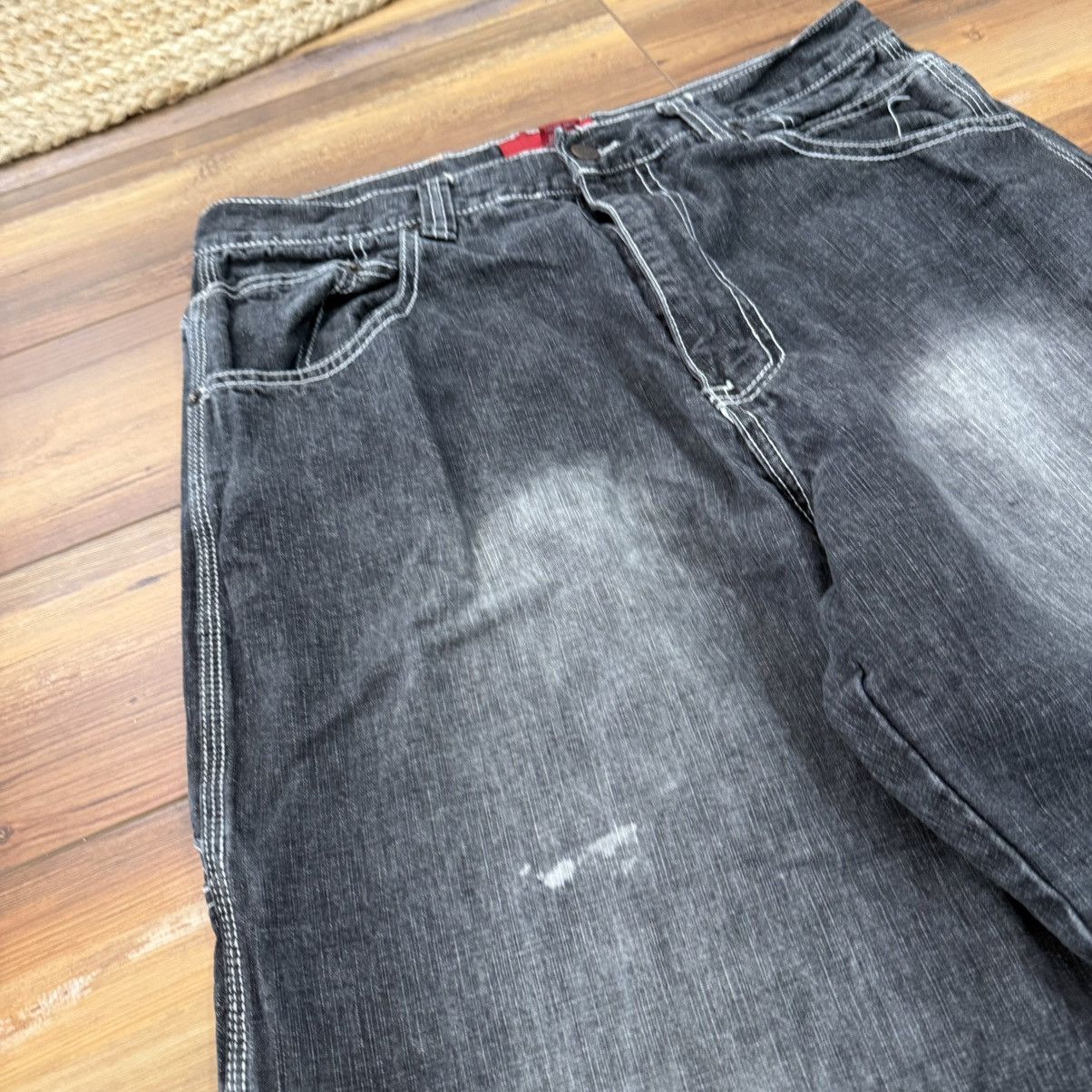 Other Vintage Black Baggy Skate Y2K Denim Jeans Southpole Style Size US 34 / EU 50 - 4 Thumbnail
