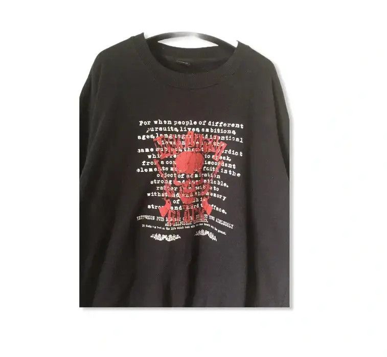 Japanese Brand Vintage Natural Clothes Style Skull Big Logo Sweatshirt Size US L / EU 52-54 / 3 - 2 Thumbnail
