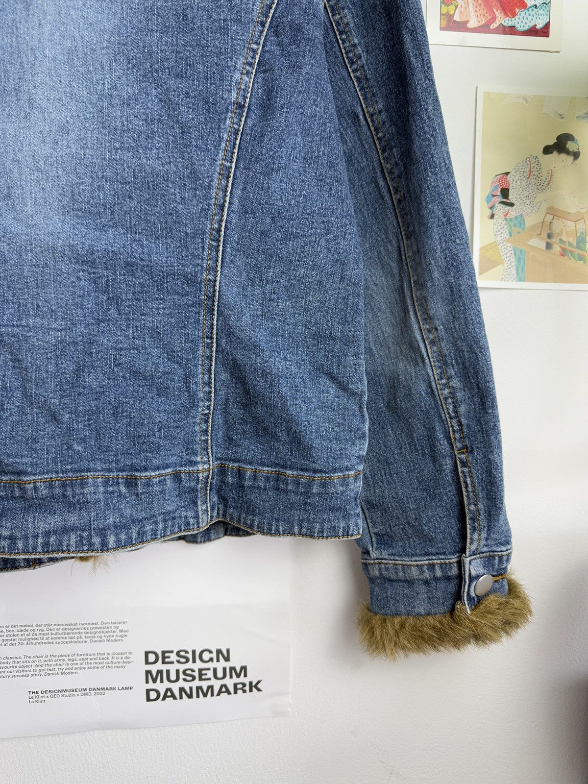 Japanese Brand y2k Faux Fur cropped denim penny lane afghan coat jacket S Size S / US 4 / IT 40 - 9 Thumbnail
