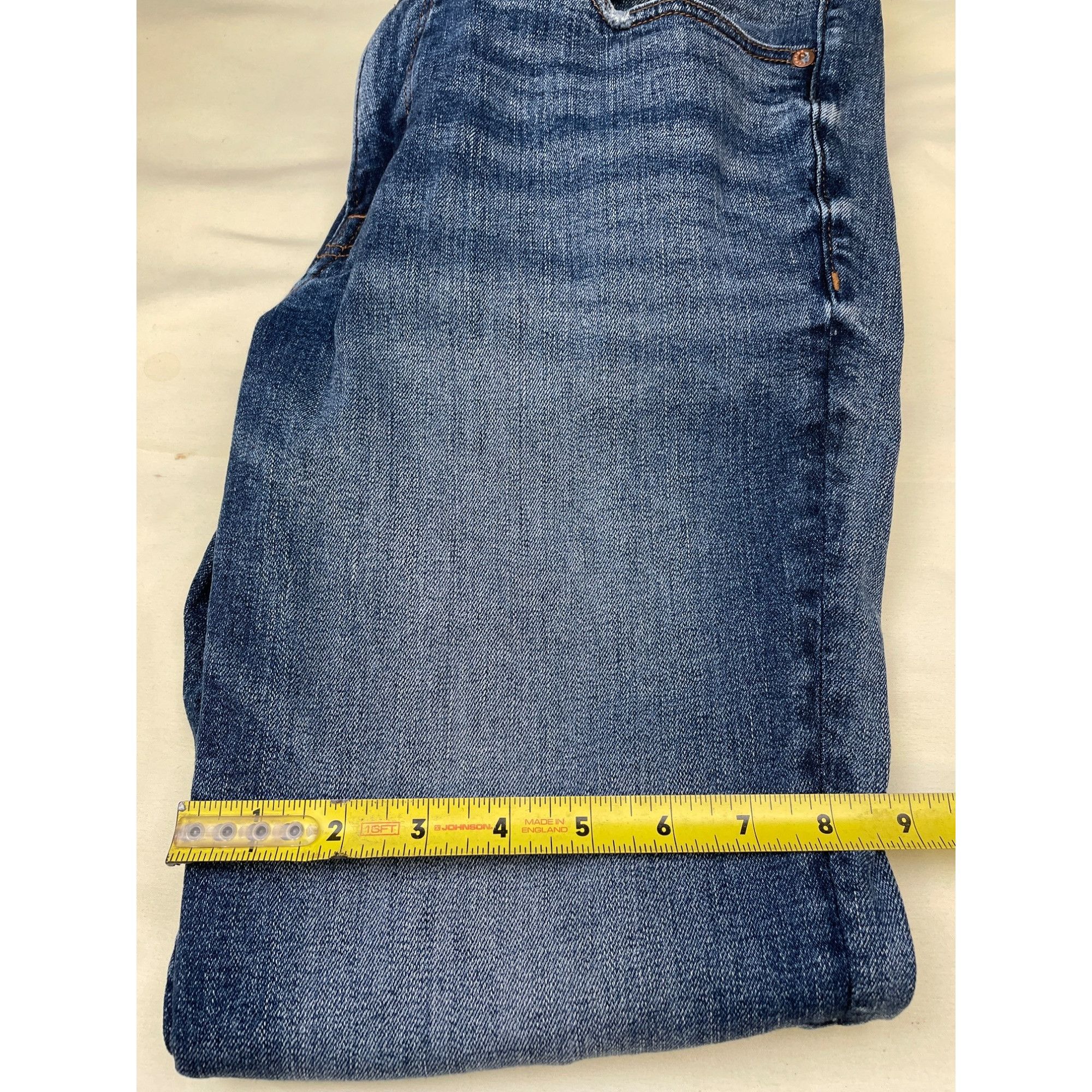 Express Express Mens Blue wash Jeans Slim fit Stretch Size 32 x 30 S Size US 32 / EU 48 - 6 Thumbnail