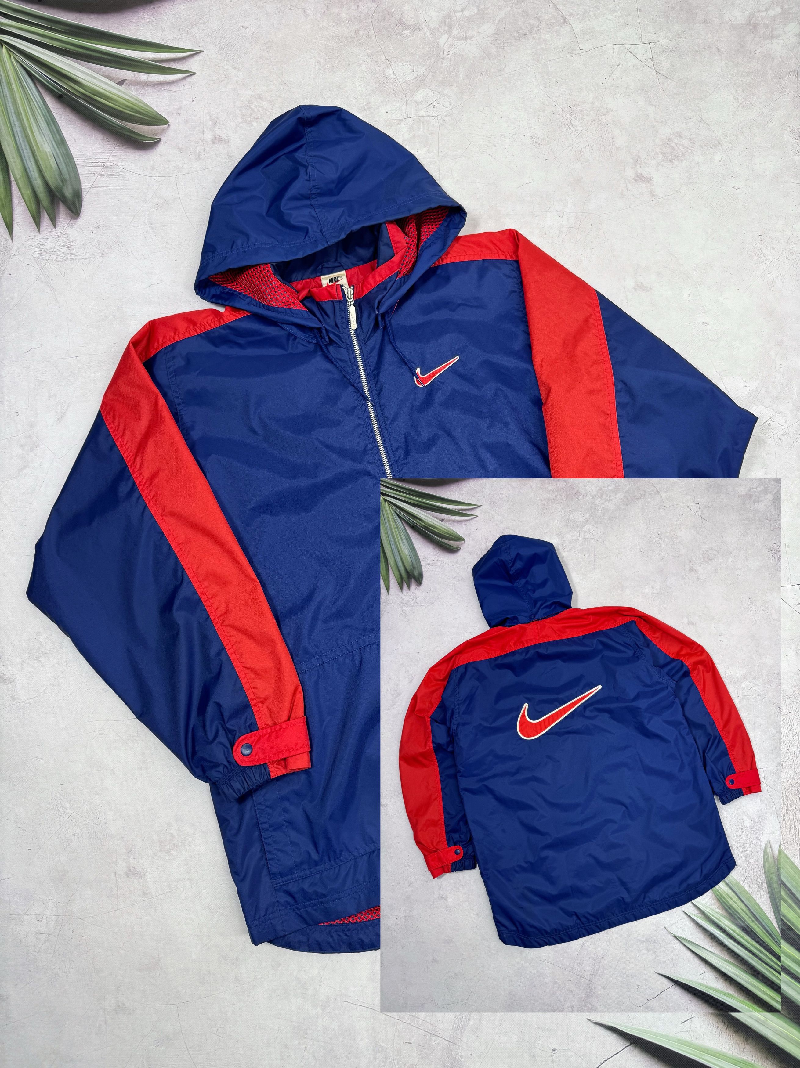Nike × Vintage Y2K Nike Windbreaker Jacket Nylon Big Back Swoosh Logo Size US L / EU 52-54 / 3 - 5 Thumbnail