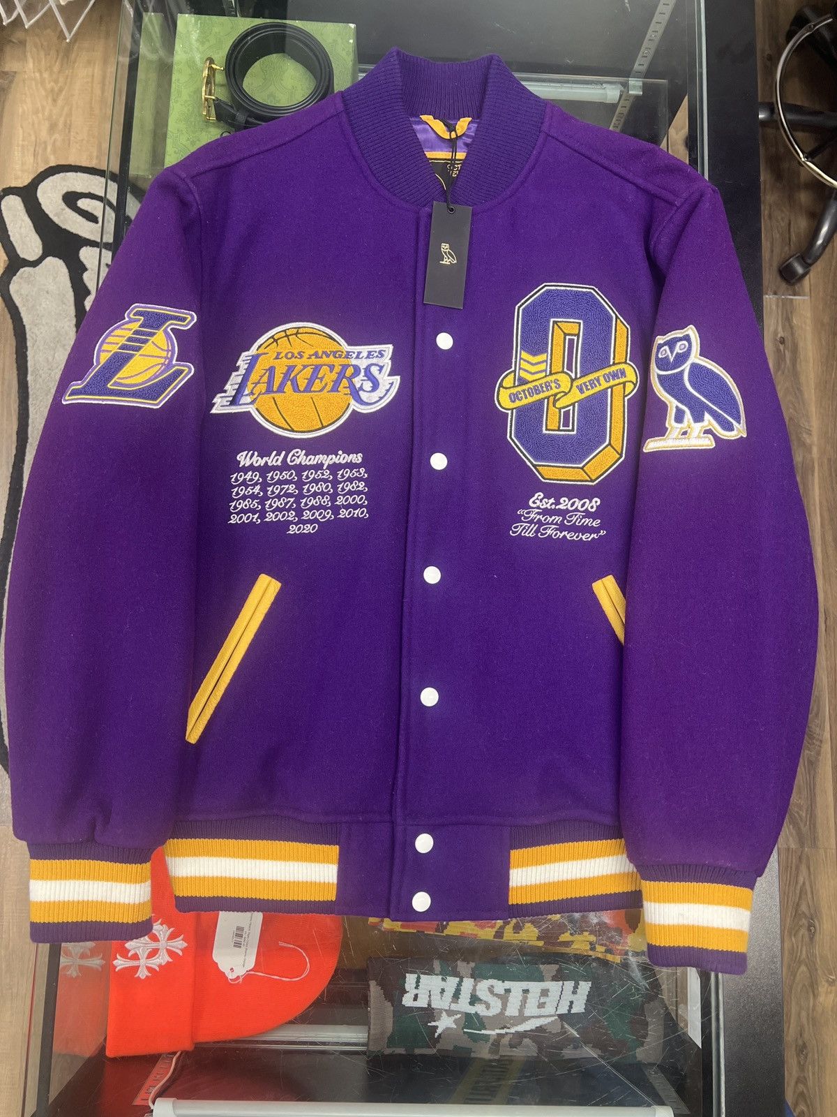 BRAND NEW OCTOBERS VERY OWN x LA LAKERS VARISTT JACKET