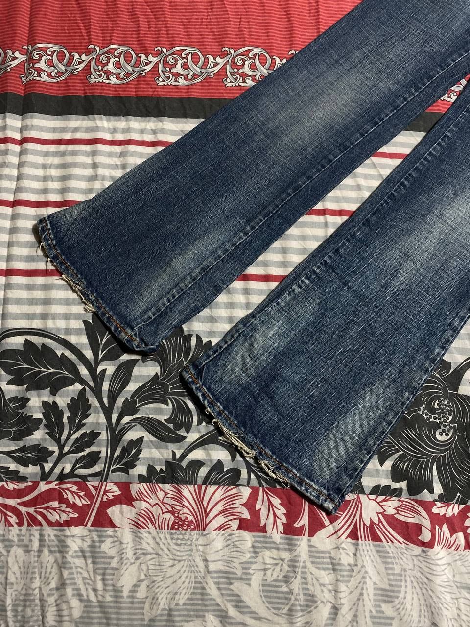 Japanese Brand Dirty Painted Patchwork Distressed Crush Faded Y2K Jeans Size US 34 / EU 50 - 11 Thumbnail