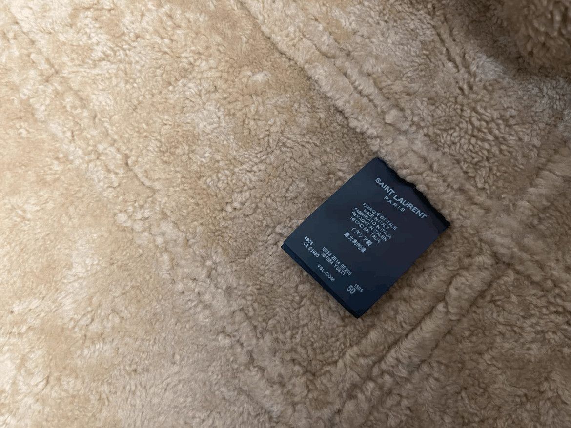 Saint Laurent Paris Sz 50 Saint Laurent Paris 14W Suede Fur Coat Size US M / EU 48-50 / 2 - 8 Thumbnail