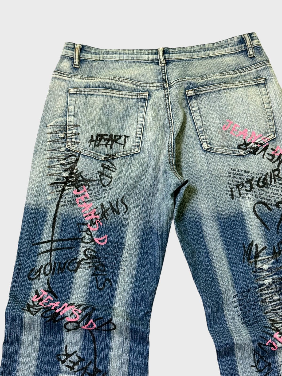 Hysteric Glamour FLARE DRAMA JEANS PRINTED DESIGN BOOT CUT STRETCHABLE JEANS Size US 34 / EU 50 - 13 Thumbnail