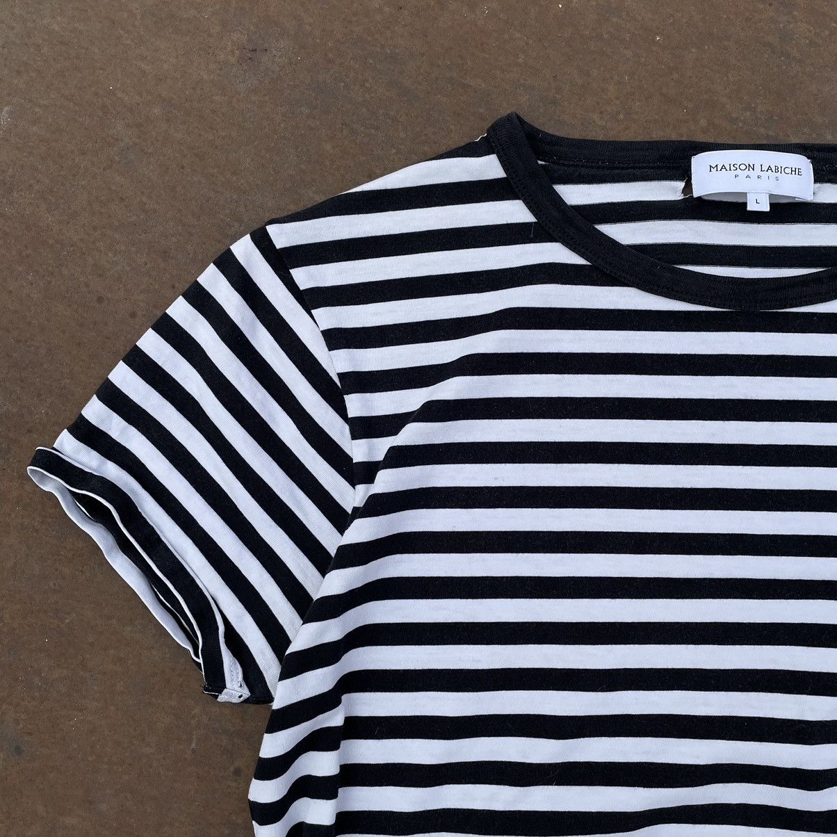 Maison Labiche Vintage Maison Labiche T-shirts Lines Tee 90s Y2K Italy Size US L / EU 52-54 / 3 - 4 Thumbnail