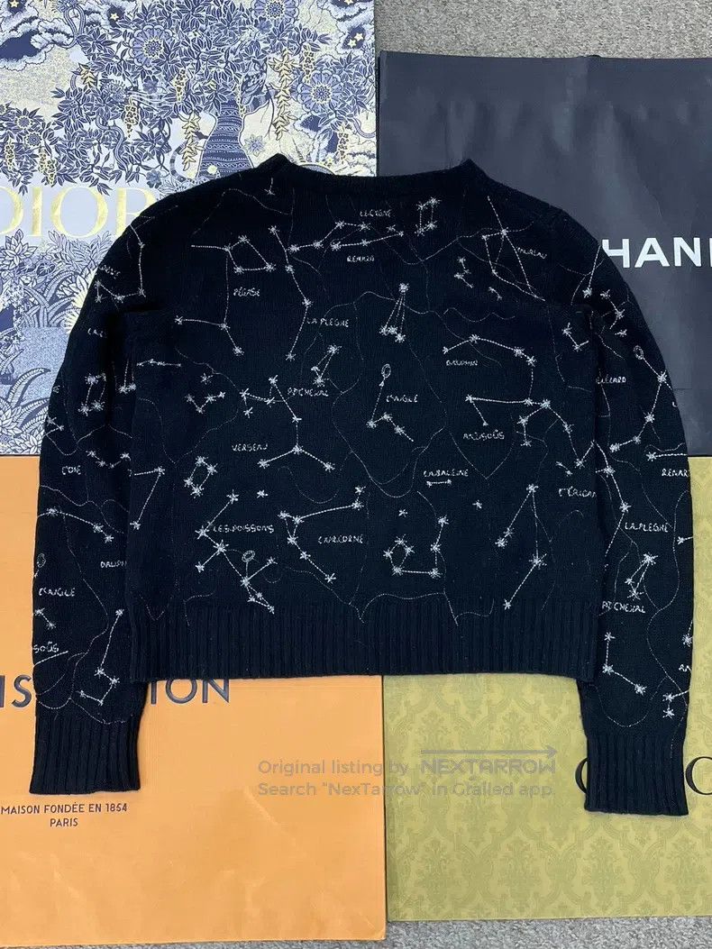 Dior Dior Black constellation printed sweater Size S / US 4 / IT 40 - 3 Thumbnail