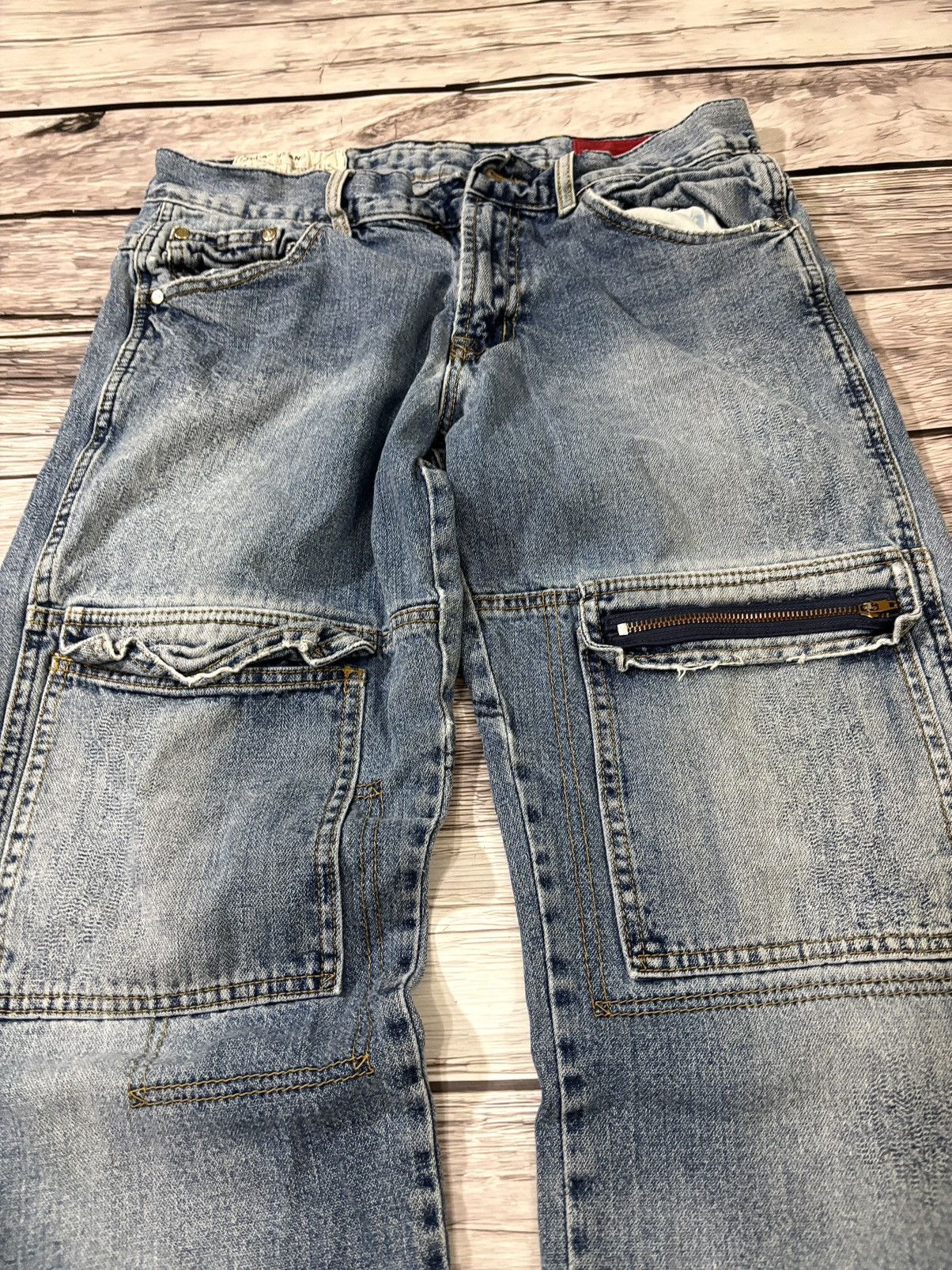 JNCO × Japanese Brand Vintage Baggy Rap sk8 Jnco Style Washed Jeans y2k Size US 32 / EU 48 - 2 Thumbnail