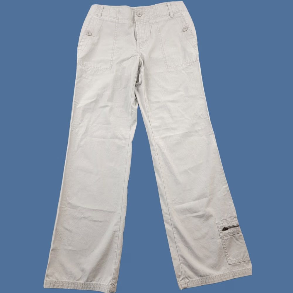 Eddie Bauer VINTAGE Eddie Bauer Pants Womens 4 Beige Twill Pant 100% Cotton Casual Outdoor Size 27" / US 4 / IT 40 - 1 Thumbnail