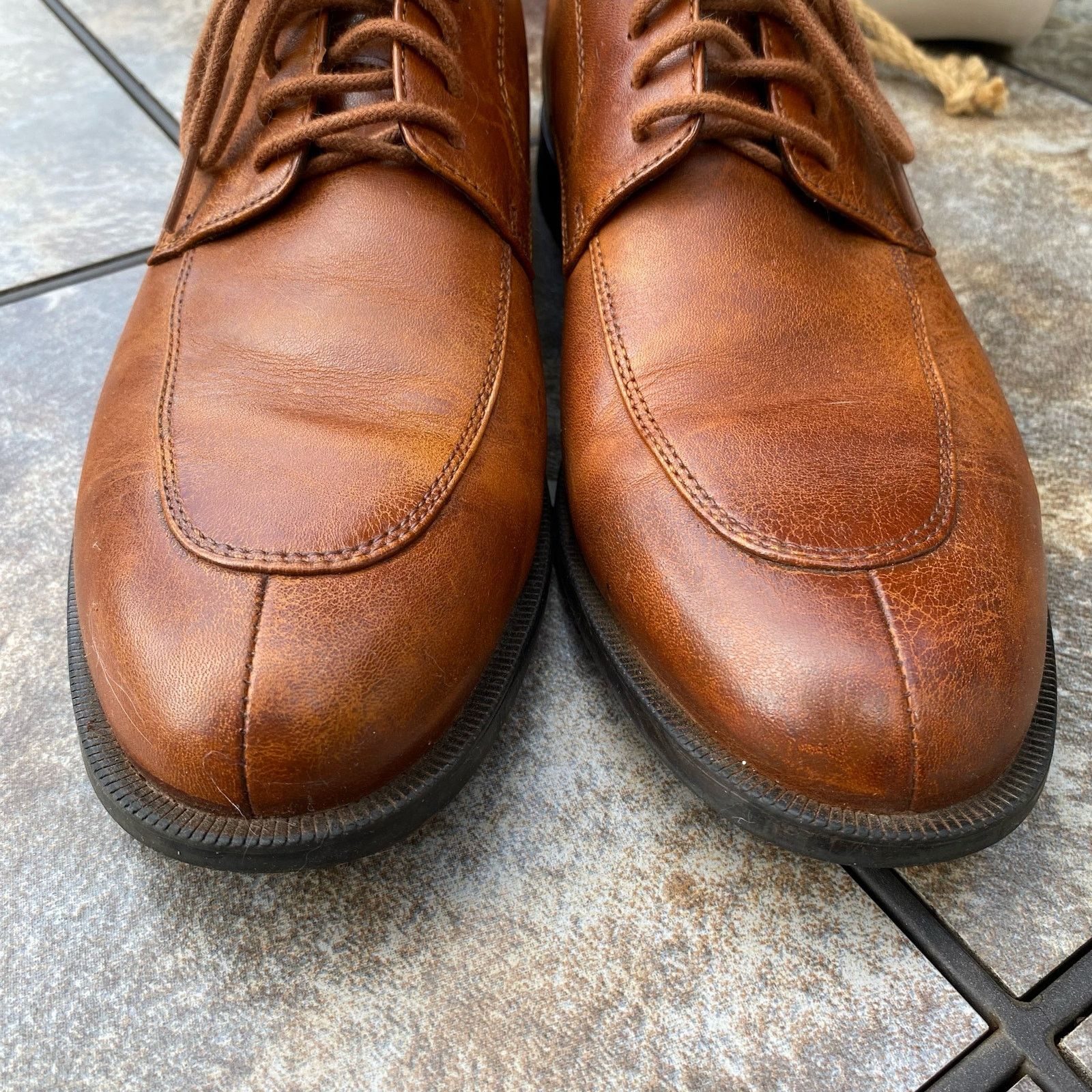 Cole Haan Cole Haan British Tan Collen Apron Derby Split Toe Size 10 Size US 10 / EU 43 - 3 Thumbnail