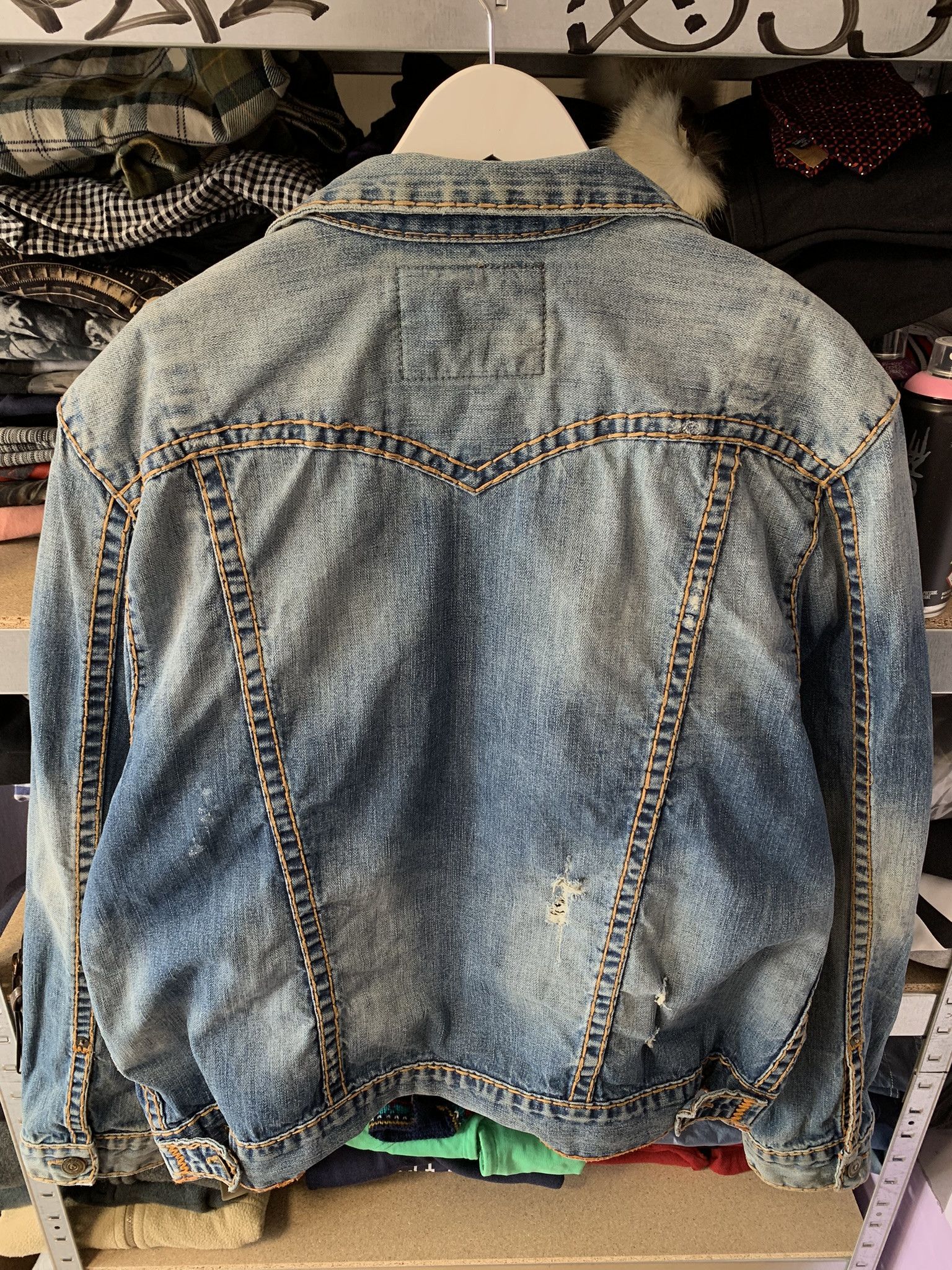 True Religion True Religion Trucker Jean Jacket Jimmy Super T Mens 3XL Size US XL / EU 56 / 4 - 2 Thumbnail