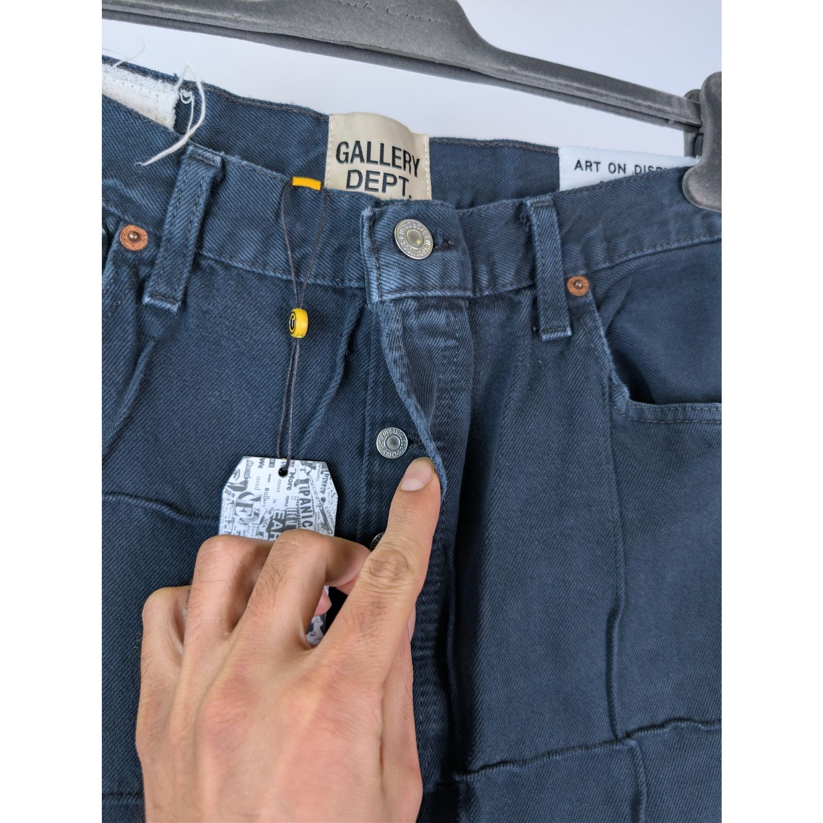 Gallery Dept. o1rshd1 Lenny Flare Denim Jeans in Black Size US 32 / EU 48 - 8 Thumbnail