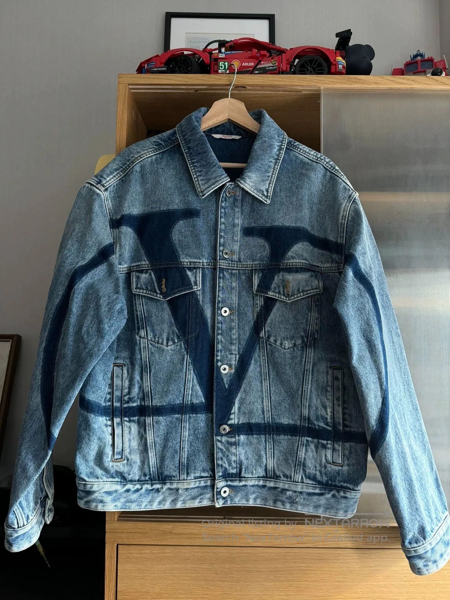 Valentino Valentino VLogo Denim Jacket Oversize. Size US XL / EU 56 / 4 - 1 Thumbnail