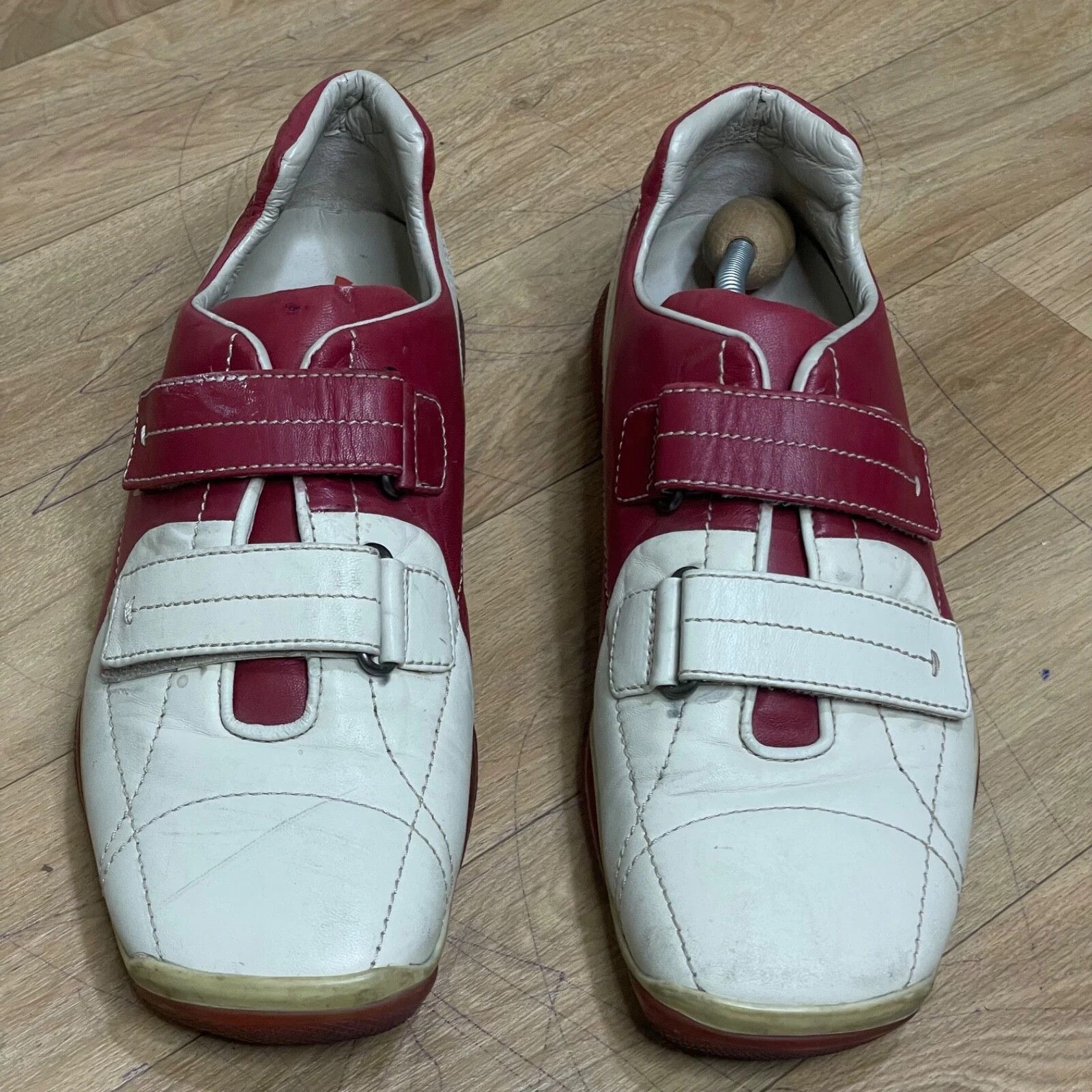 Prada PRADA Linea Rossa Shoes Leather Sneakers Low Top made italy Size US 10 / EU 43 - 2 Thumbnail