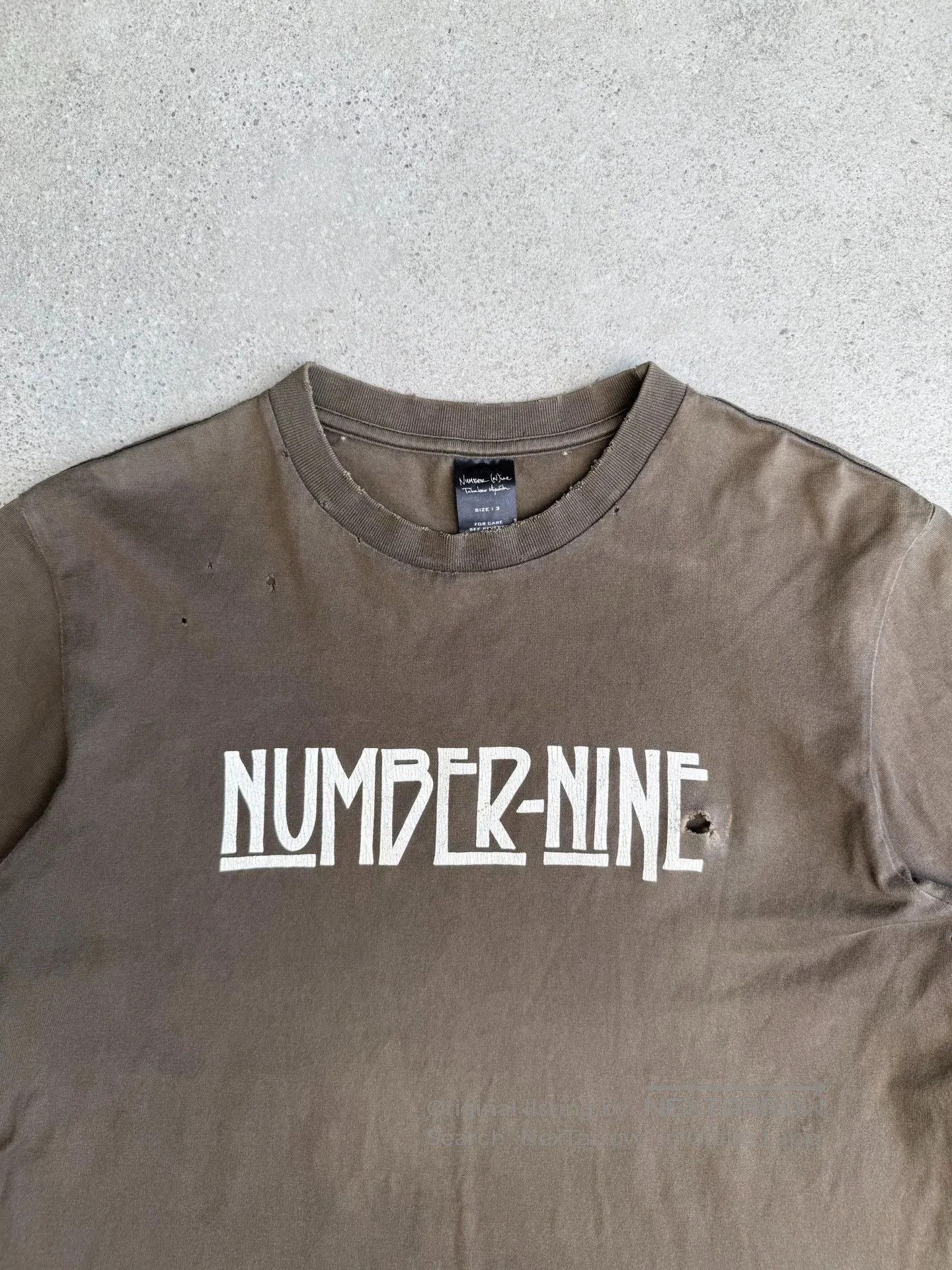 Number (N)ine Brown Short Sleeve Graphic T-Shirt. Size US L / EU 52-54 / 3 - 2 Thumbnail