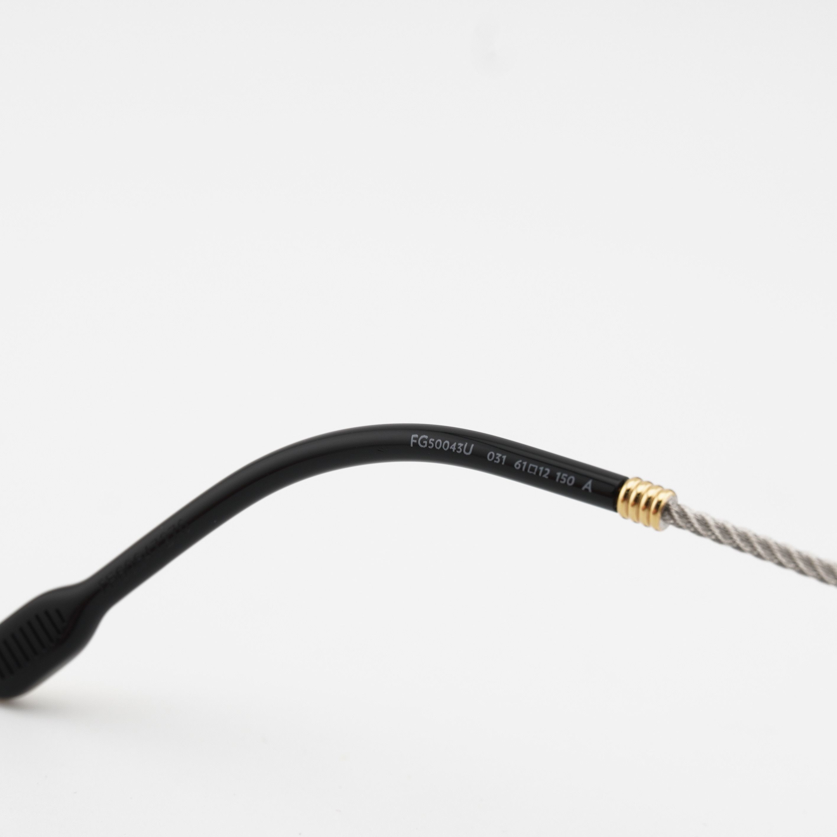 FRED Fred FG50043U 031 Rimless Eyeglasses Gold 61mm Aviator Frame Size ONE SIZE - 3 Thumbnail