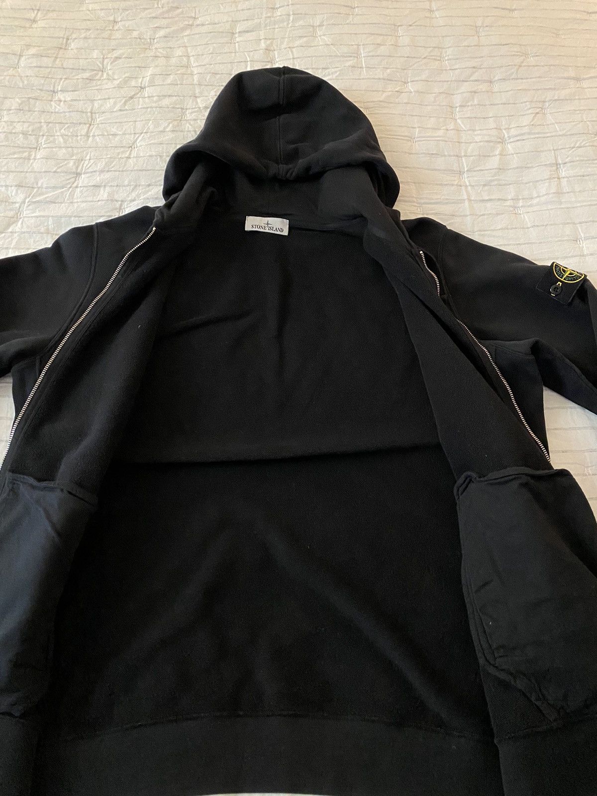 Stone Island Stone Island Logo Patch Zip-Up Hoodie Black XXL Size US XXL / EU 58 / 5 - 8 Thumbnail