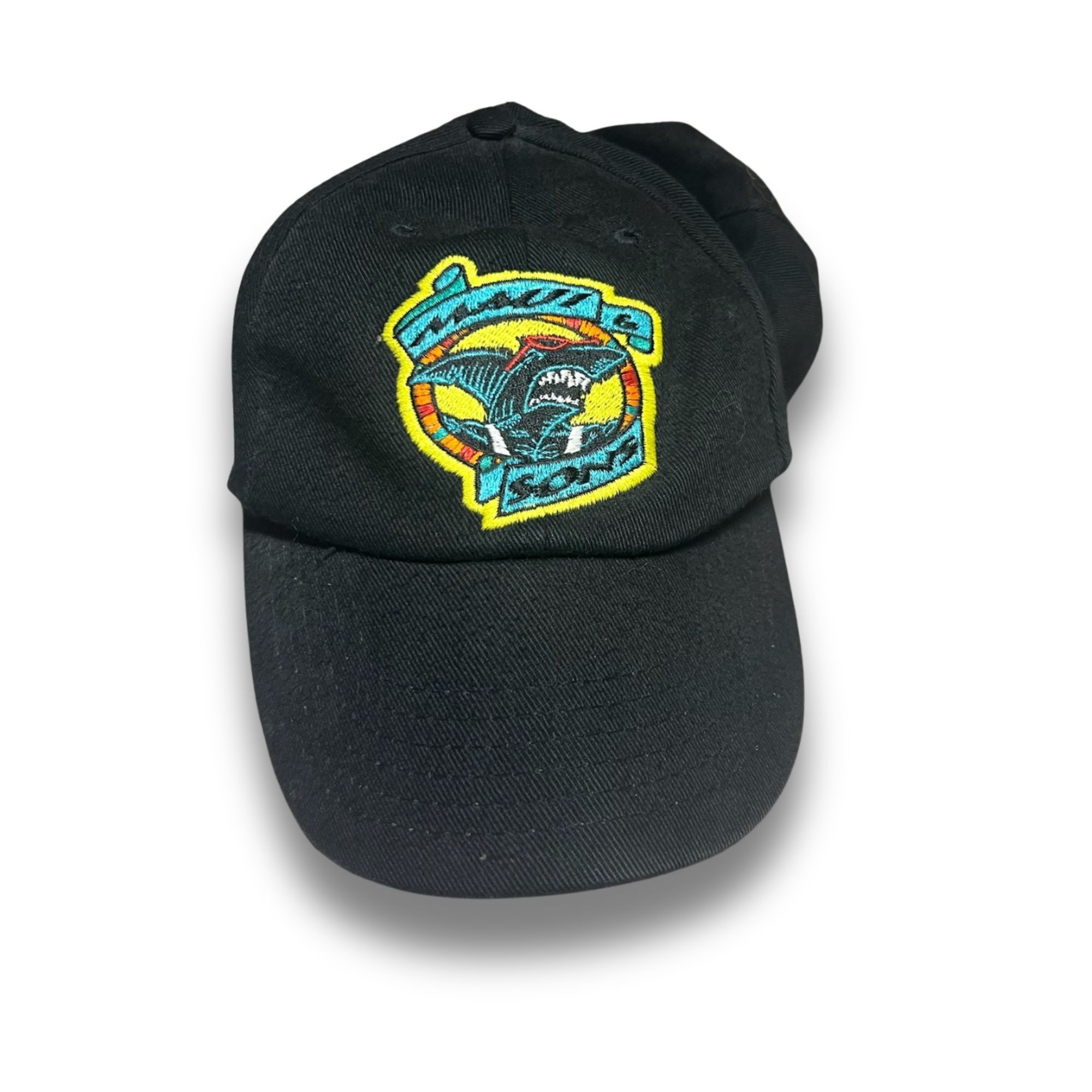 Maui and Sons Maui & Sons Shark Embroidered Black Snapback Cap One Size 10 Size ONE SIZE - 2 Thumbnail