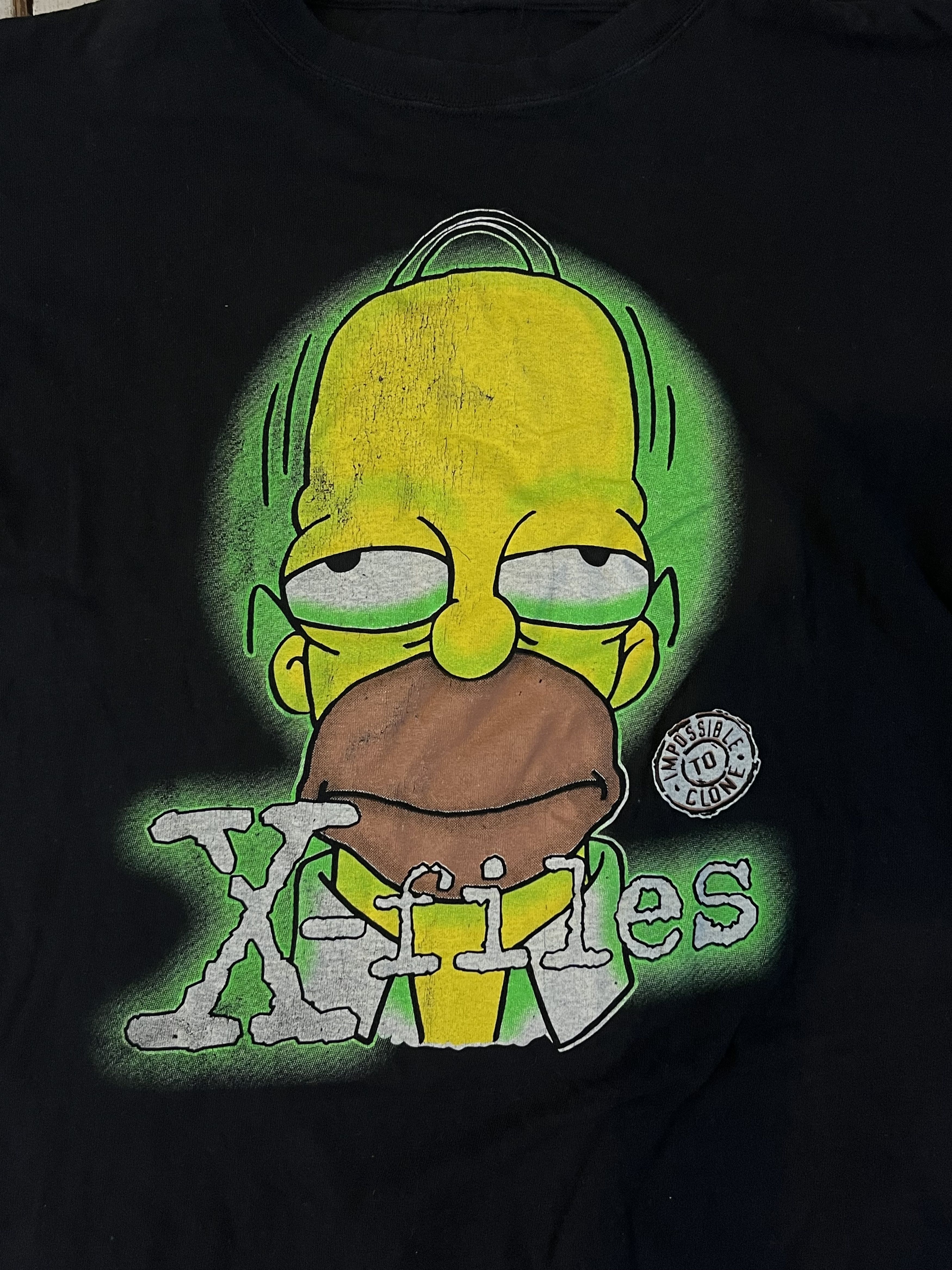 Sci-Fi Fantasy × The Simpsons 90s The Simpsons x X-Files RARE Funny Humor Tee Size US M / EU 48-50 / 2 - 4 Thumbnail
