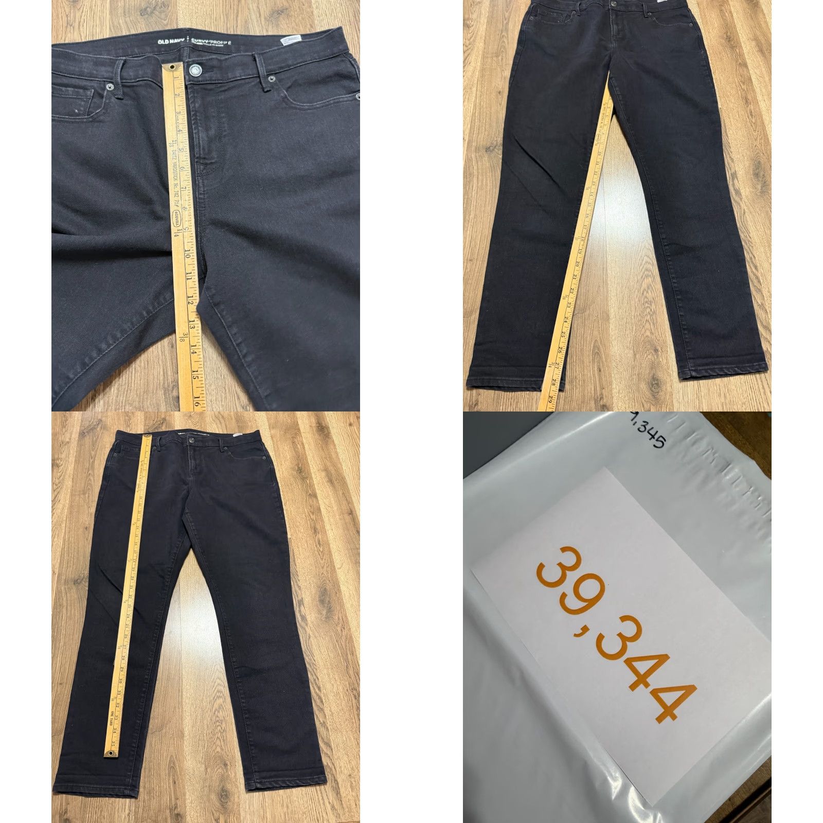 Old Navy VINTAGE? No — Old Navy Jeans Women 14 Long Black Denim Mid Rise Straight 5-Pocket 28.5 Inseam 40" Length 40" Length Size 36" / US 14 / IT 50 - 8 Thumbnail