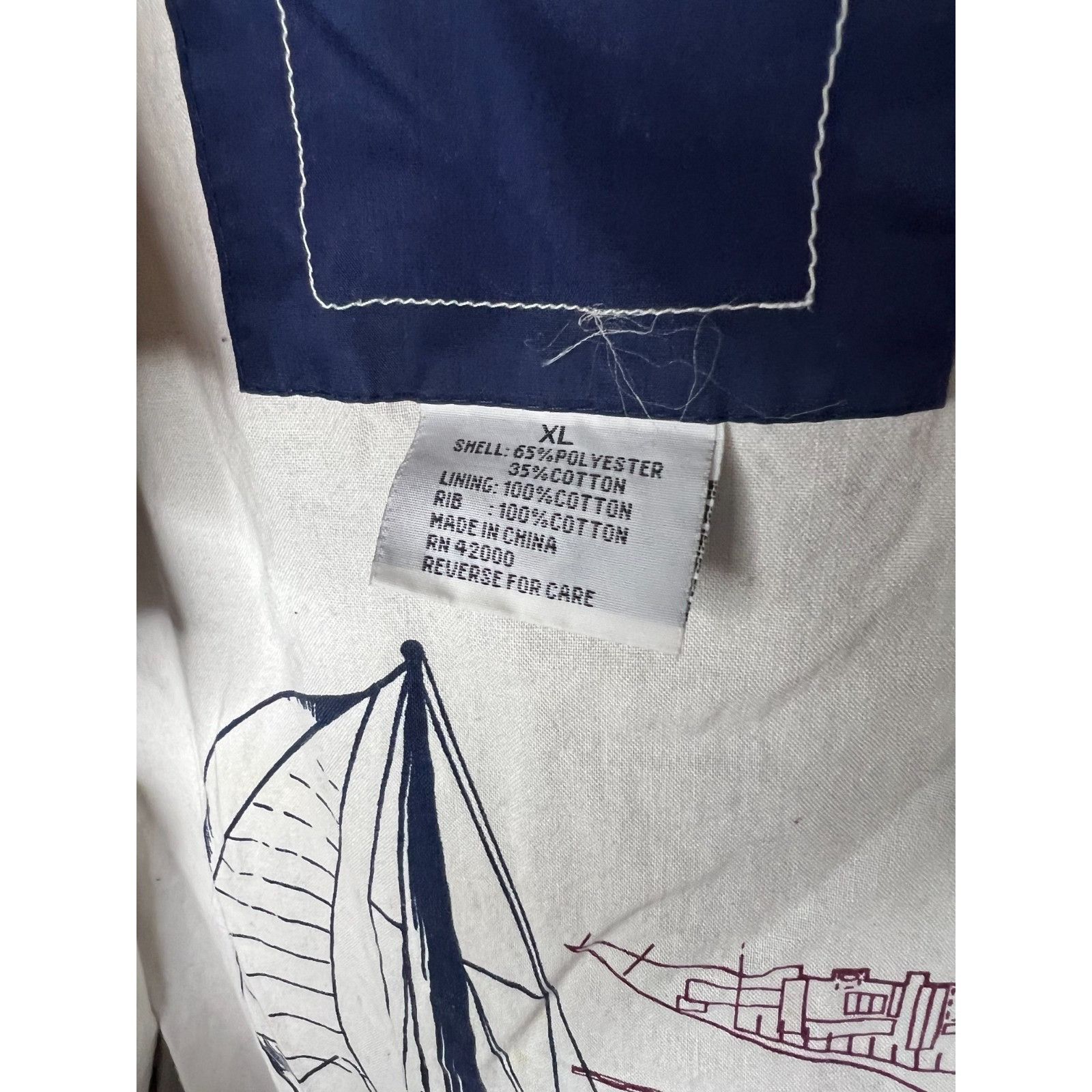 Other Vintage Yacht Sailing Boating Jacket Men XL Blue Green Charl Size US XL / EU 56 / 4 - 3 Thumbnail