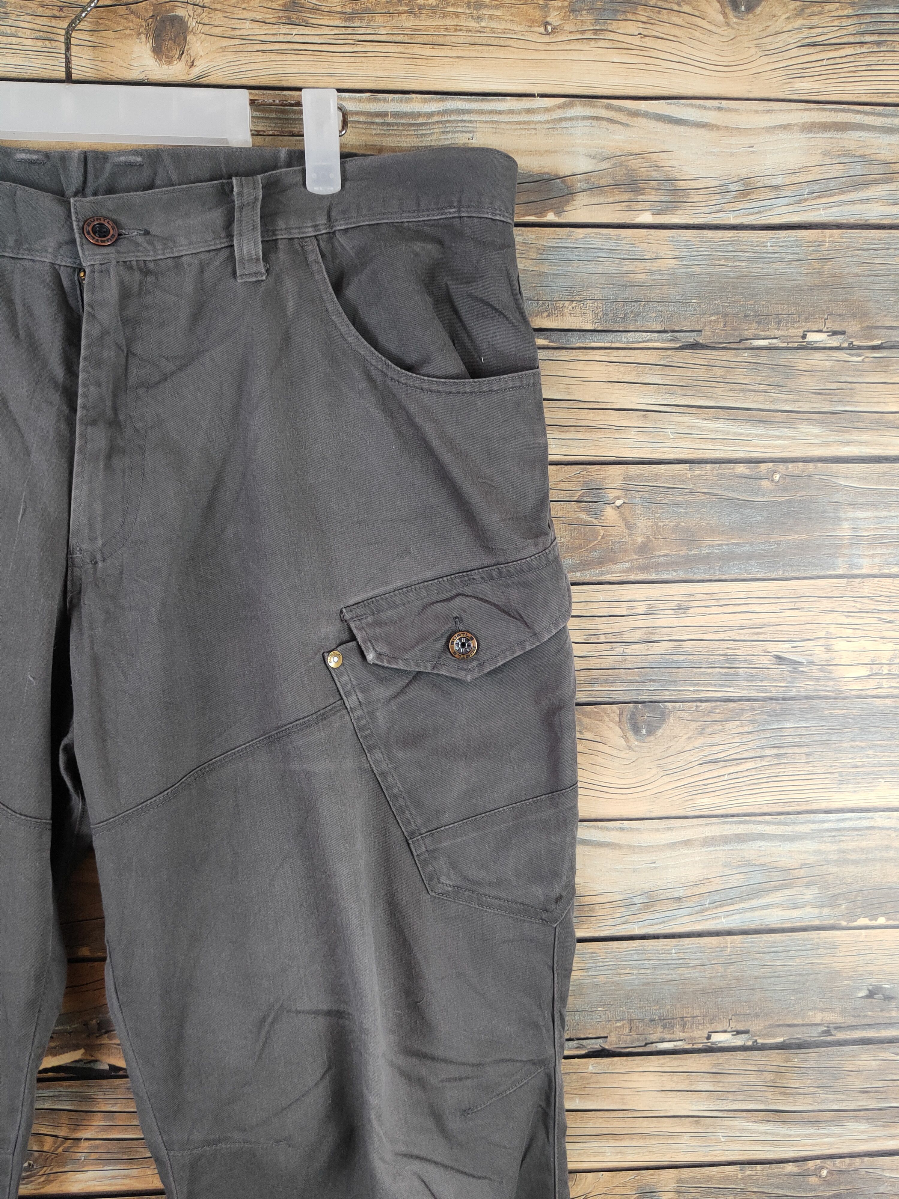 Japanese Brand Burtle Dark Gray Multipocket Tactical Cargo Pants #W2225 Size US 40 / EU 56 - 6 Thumbnail