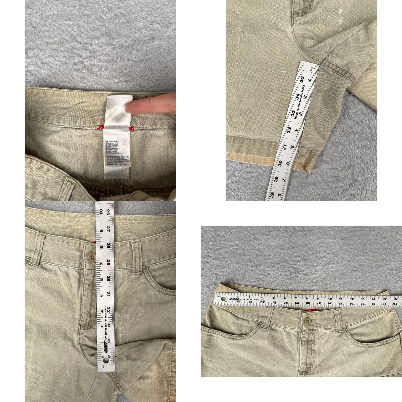 The North Face The North Face Shorts Womens 10 Beige Cargo 100% Cotton Hike Camp Fishing 32x6 Size 32" / US 10 / IT 46 - 8 Thumbnail