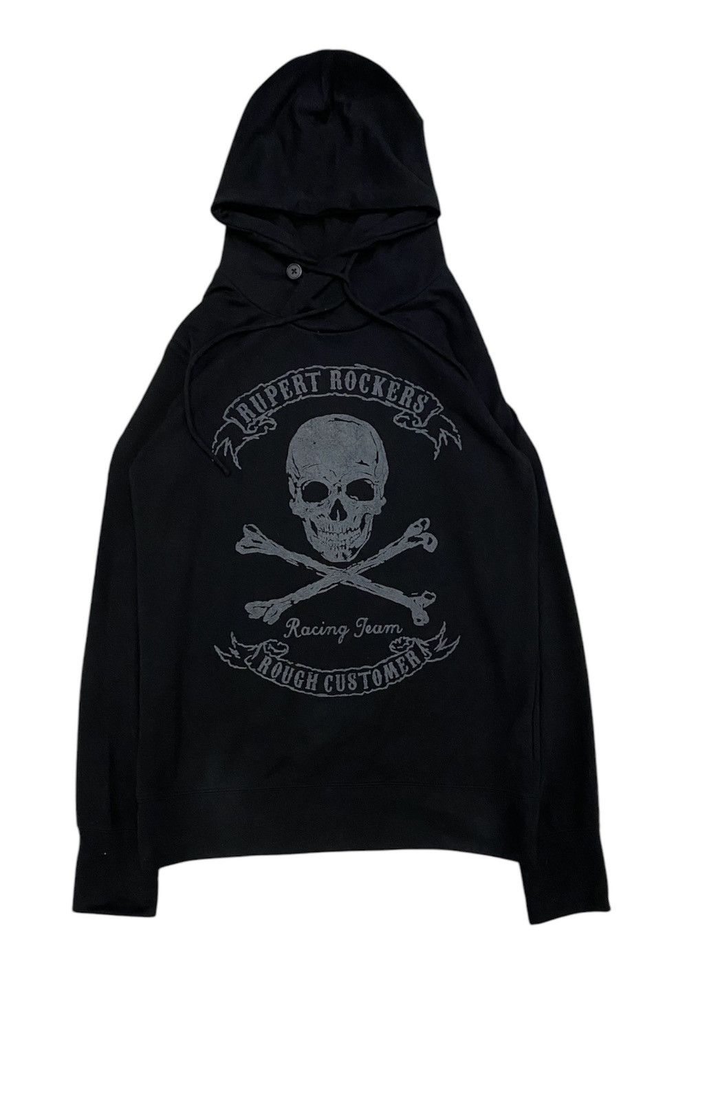 Japanese Brand Vtg EDGE Rupert Japan Ninja Skull racing hoodie Size US M / EU 48-50 / 2 - 1 Thumbnail