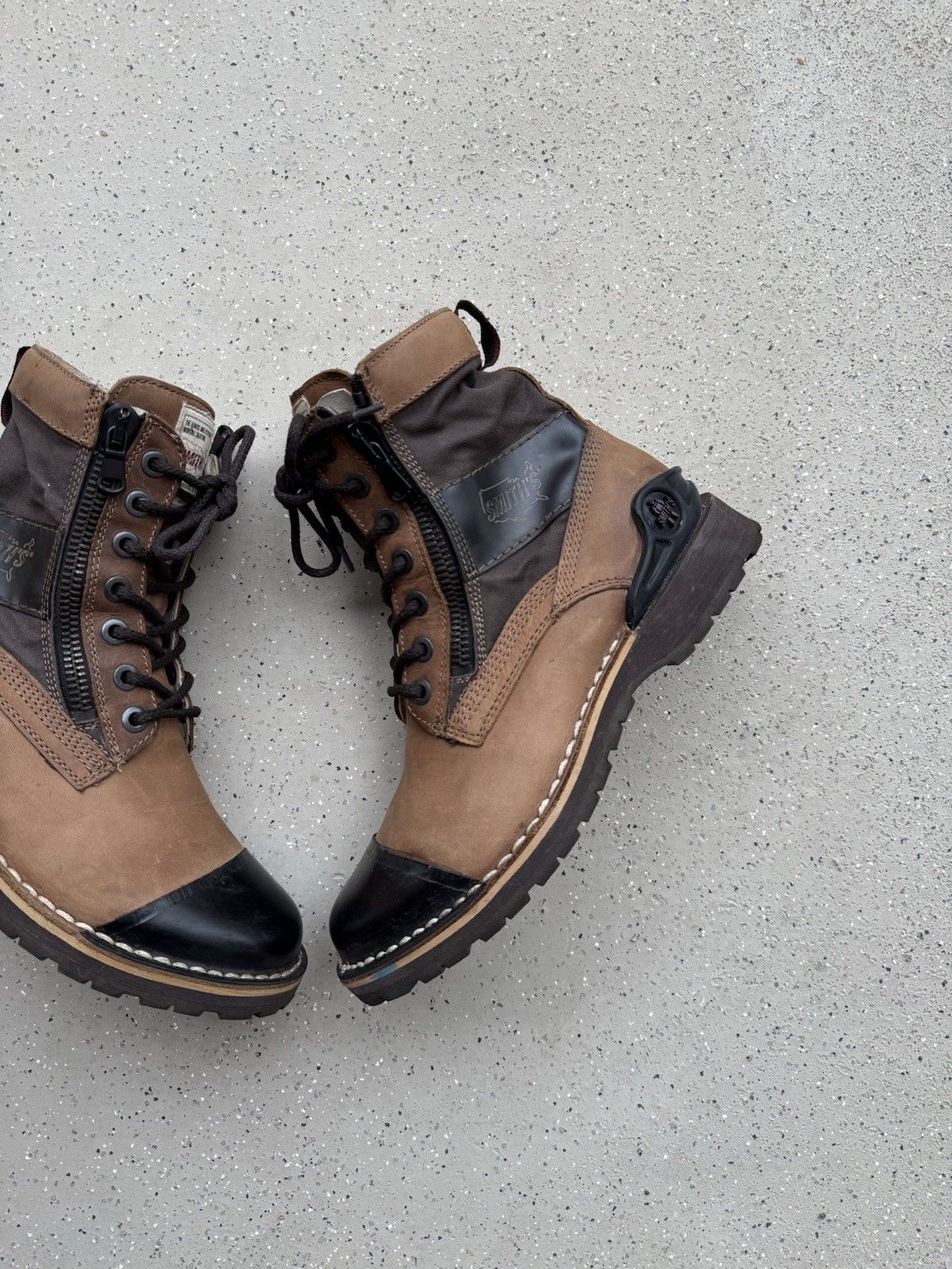Smith's American Smith's American Combat Boots Mens Rare Rubber Avant Garde Size US 7.5 / EU 40-41 - 3 Thumbnail