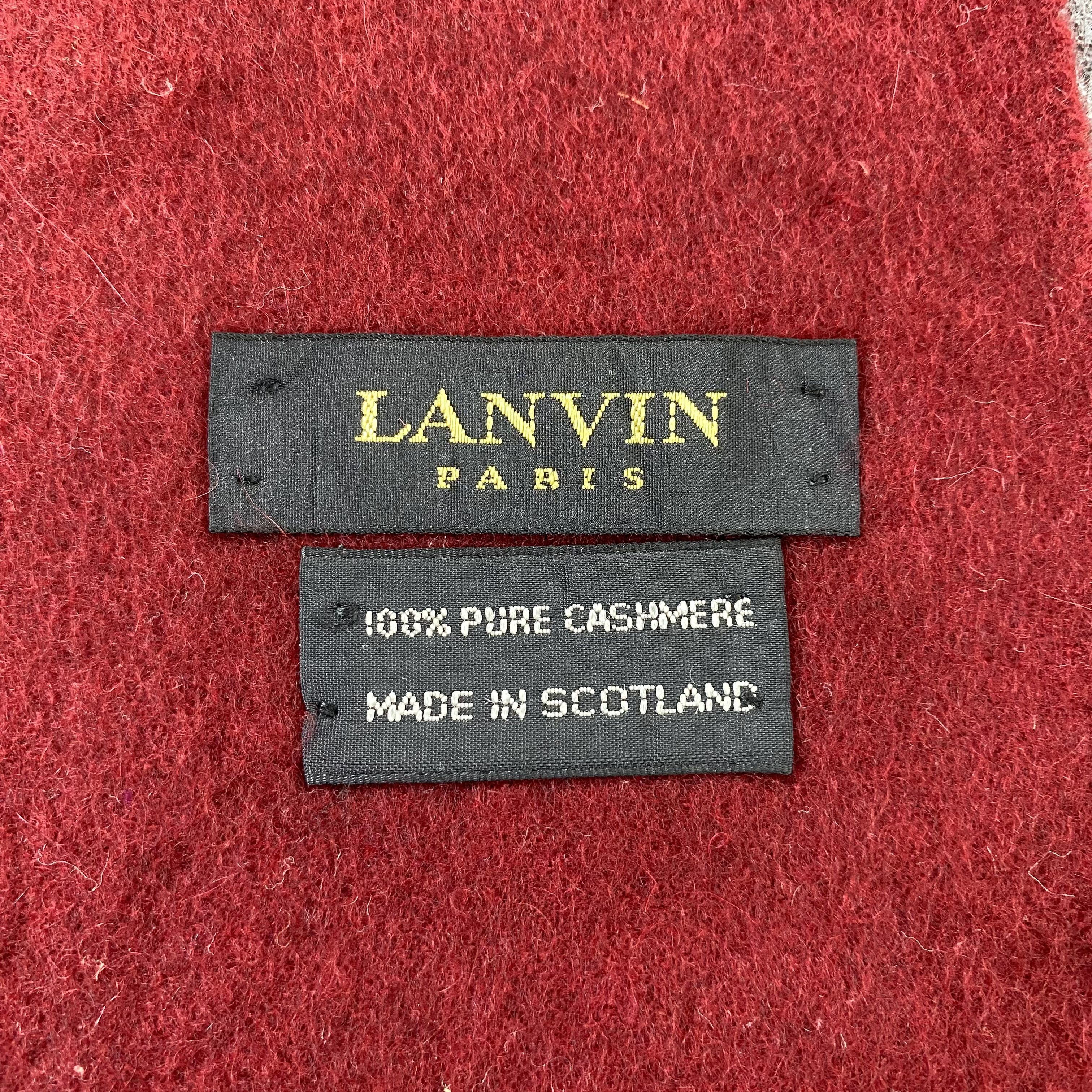 Lanvin Lanvin Cashmere Muffler / Scarf / Neckwear -T1510 Size ONE SIZE - 6 Thumbnail