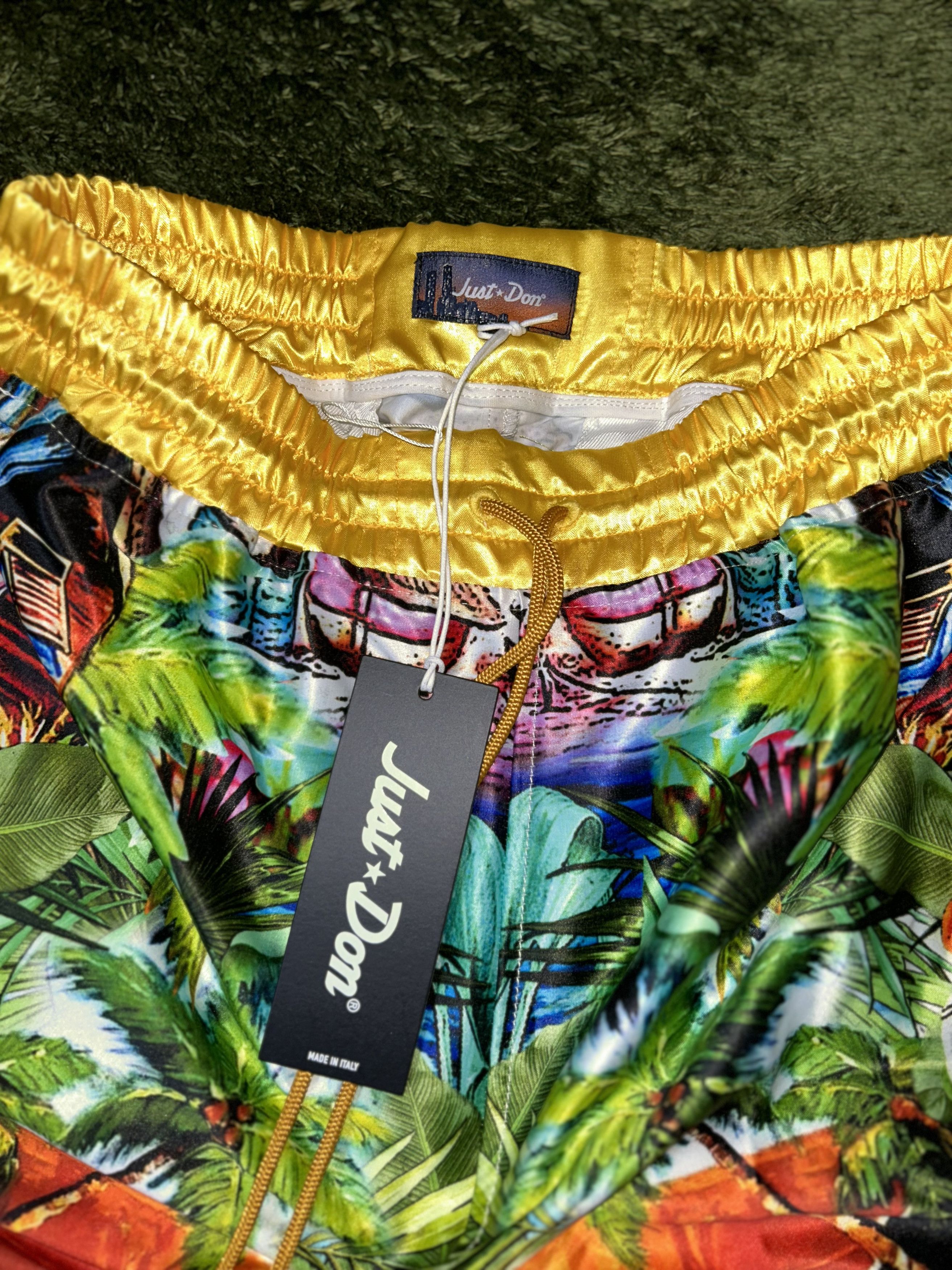 Designer × Just Don [S] Just don don c basketball shorts multi yellow Size US 32 / EU 48 - 2 Thumbnail