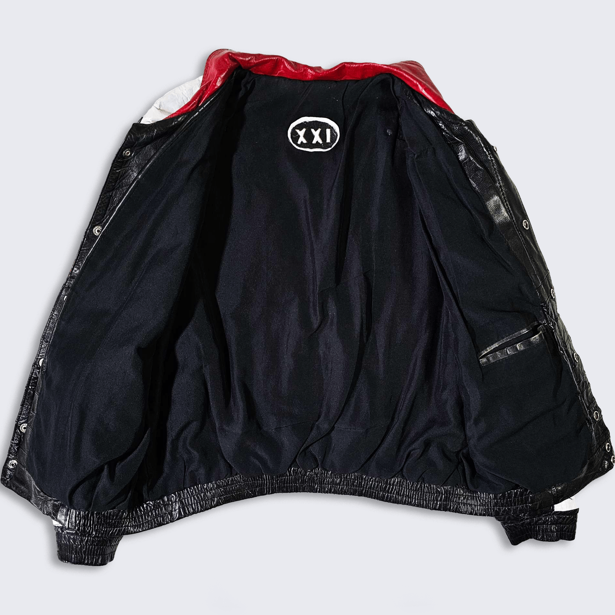 Vintage Mexico Vintage 90s Custom Leather Biker Eagle Jacket Size US M / EU 48-50 / 2 - 3 Thumbnail