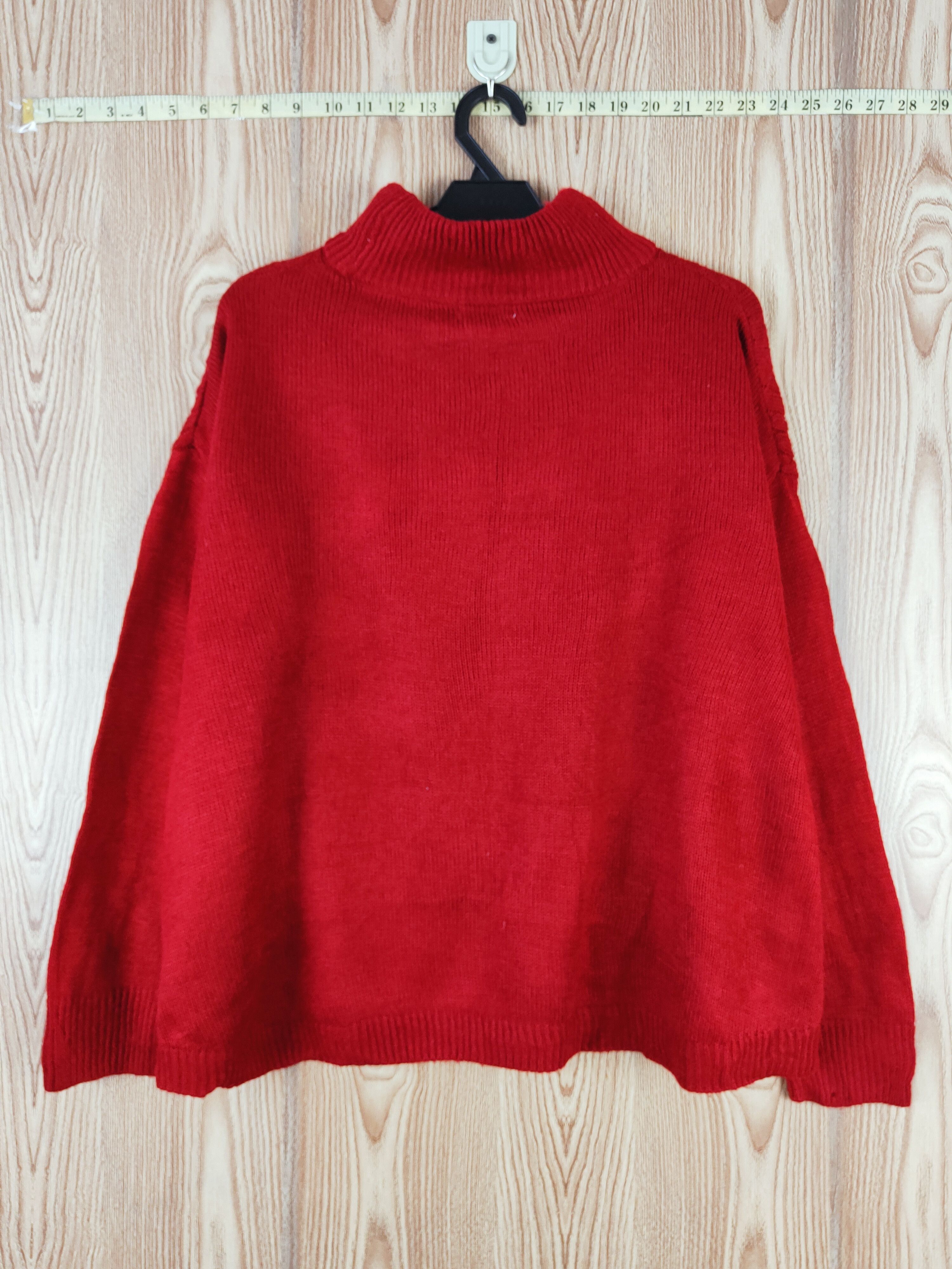 Japanese Brand × Vintage Earth Music & Ecology Red Knitwear Sweatshirts #W346 Size L / US 10 / IT 46 - 7 Thumbnail