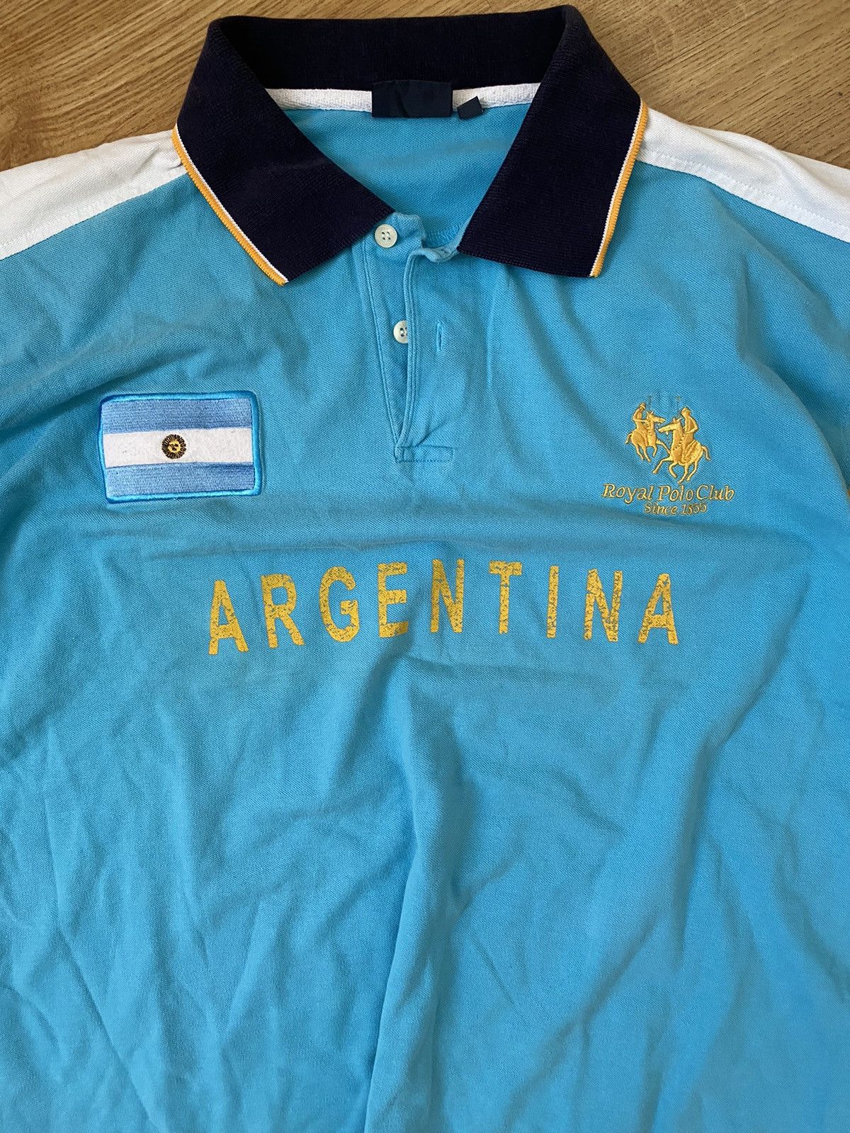 Polo Ralph Lauren × Vintage Polo Ralph Lauren style Argentina distressed rugby polo Size US XL / EU 56 / 4 - 2 Thumbnail